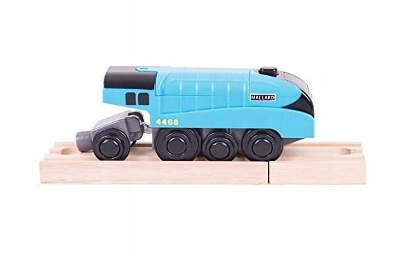 BigJigs - Queue Wooden Blue battery operated locomotive Mallard BJT308 EAN (GTIN) 0691621093085