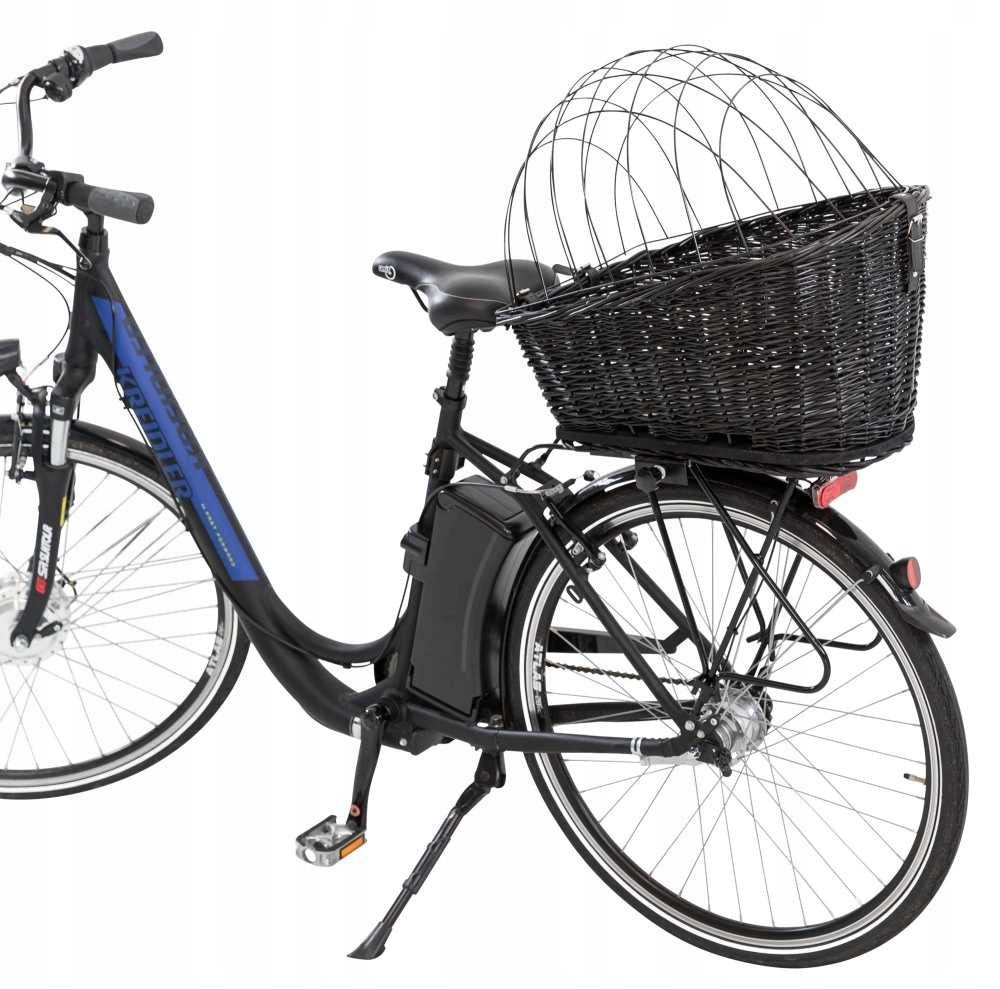 Bike basket Trixie wicker black M up to 8 kg Brand Trixie