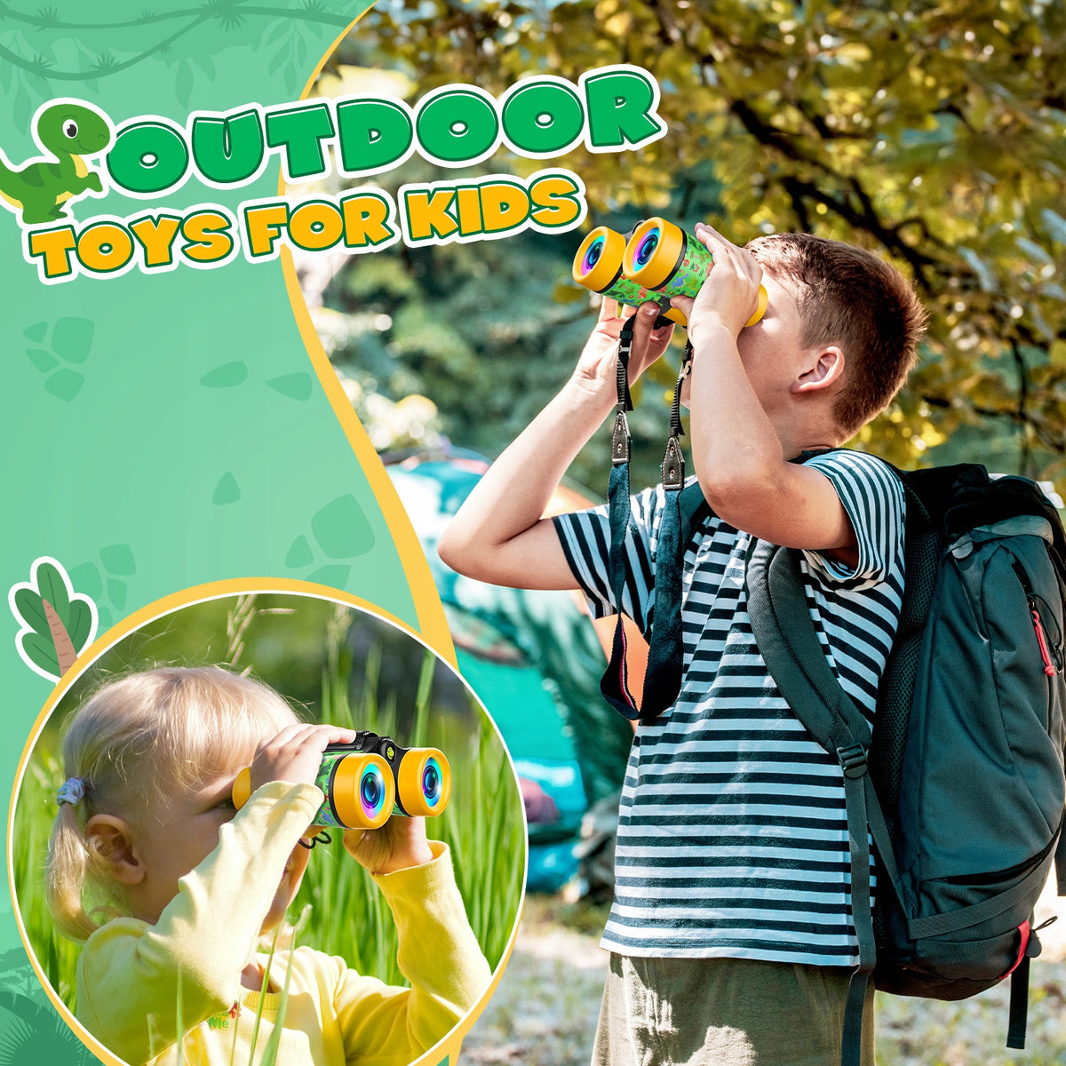 Binoculars for children ,Dinosaurs,4x30,For watching birds hiking, Manufacturer code WJ12566AEUGR