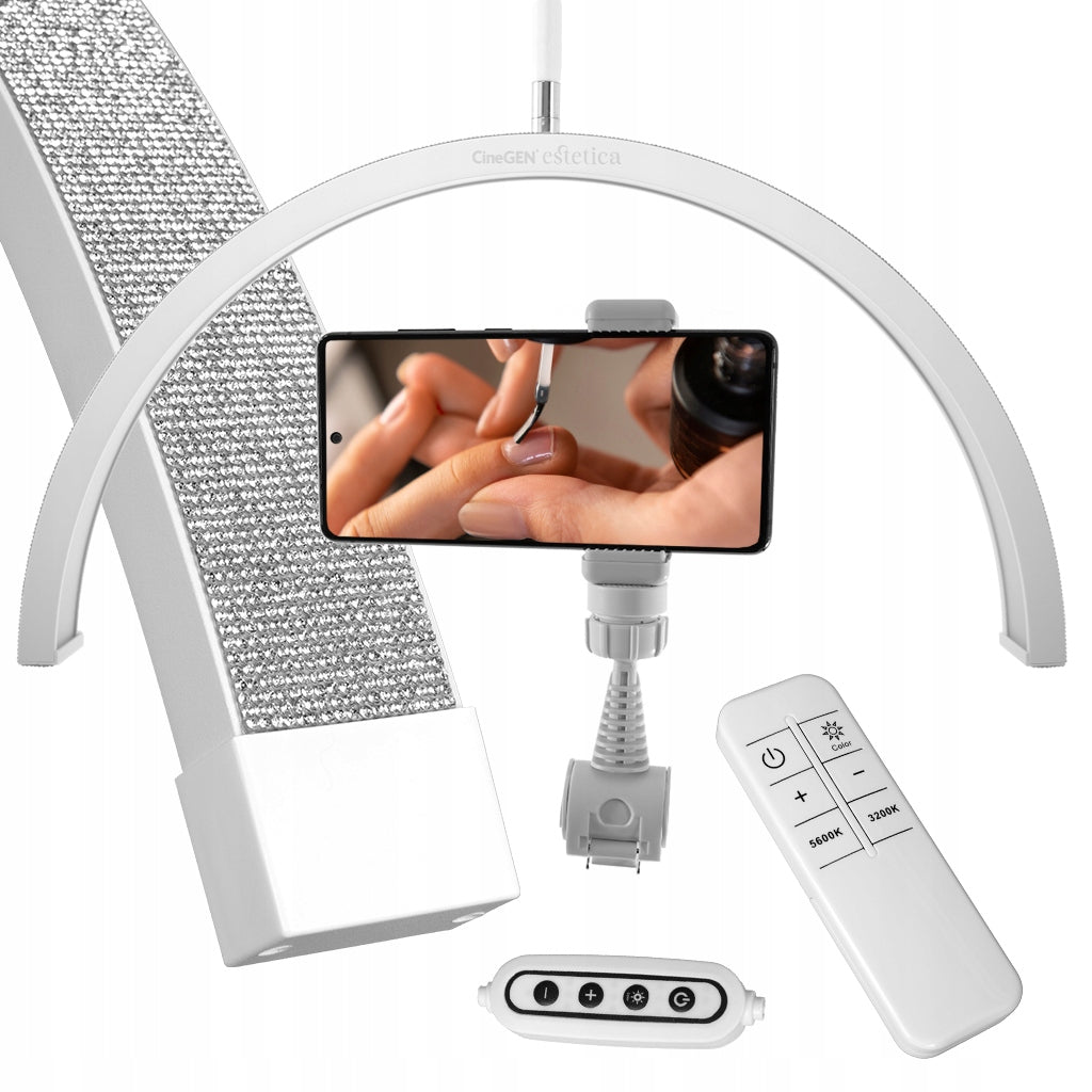 BioSphere Cosmetic Lamp 36W Standing White Bow PREMIUM + tel holder.