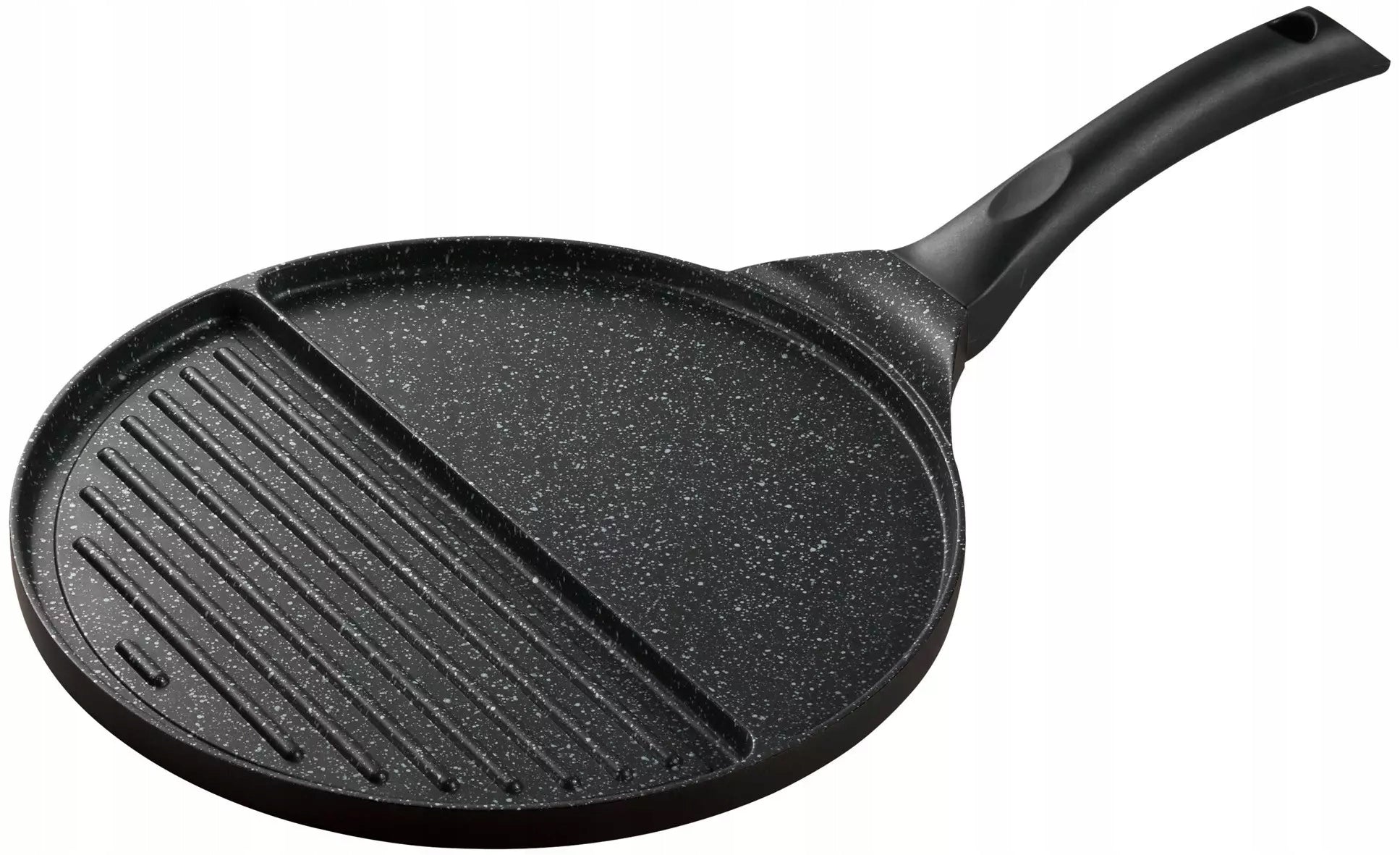 Bipartite frying pan, aluminium, black marble Ø27cm Kinghoff