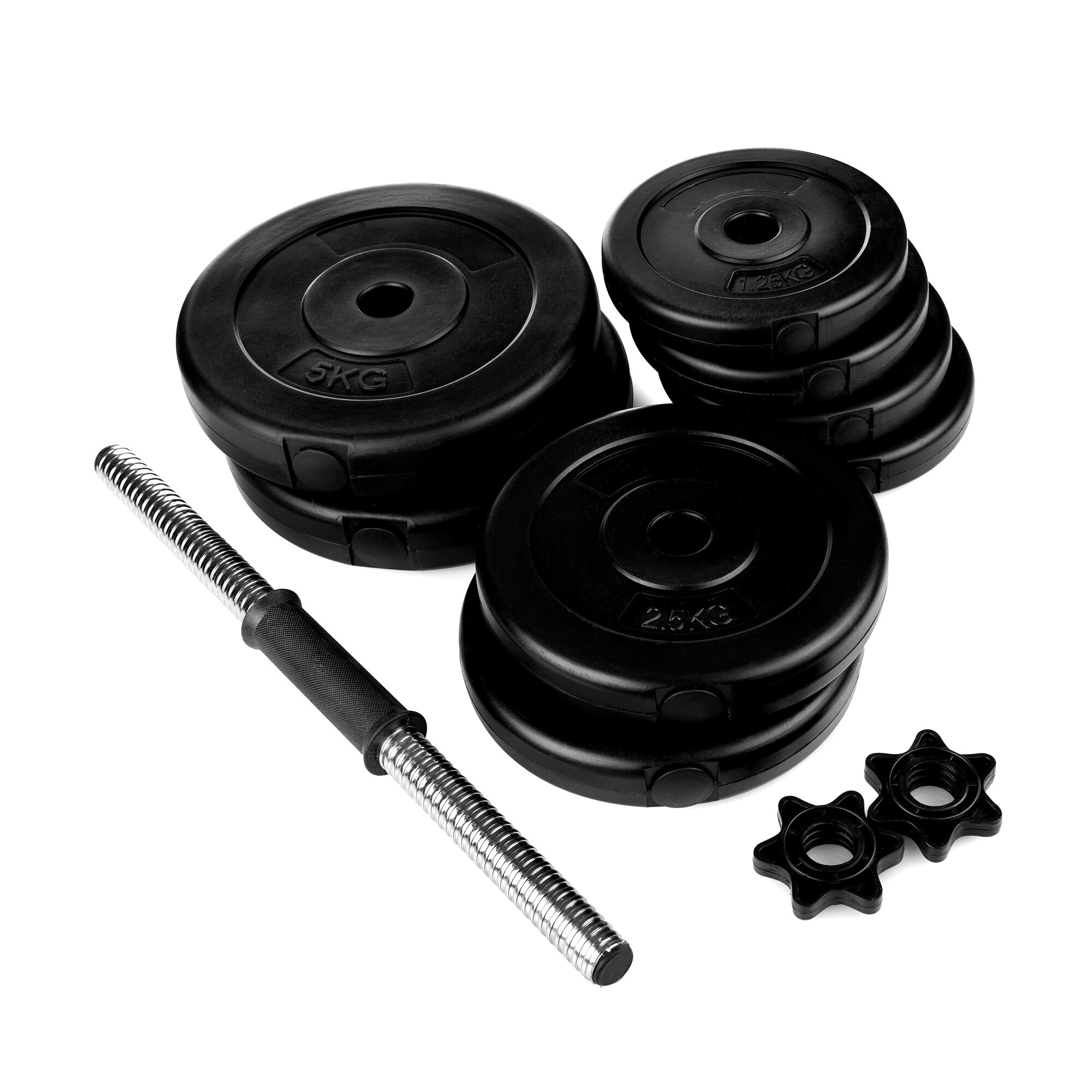 Bitumen Dumbbell Adjustable SPOKEY Training Exercise Set 20kg Strong Color black