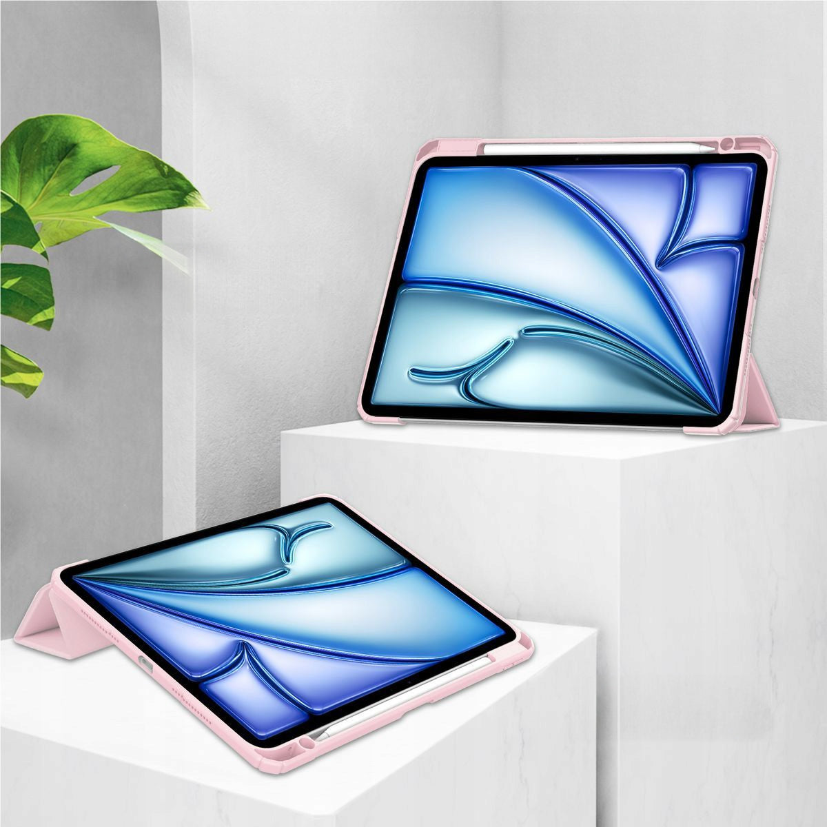 Bizon protective case for iPad Air 13" M4/M3/M2 stylish with flap cover back Packaging status original