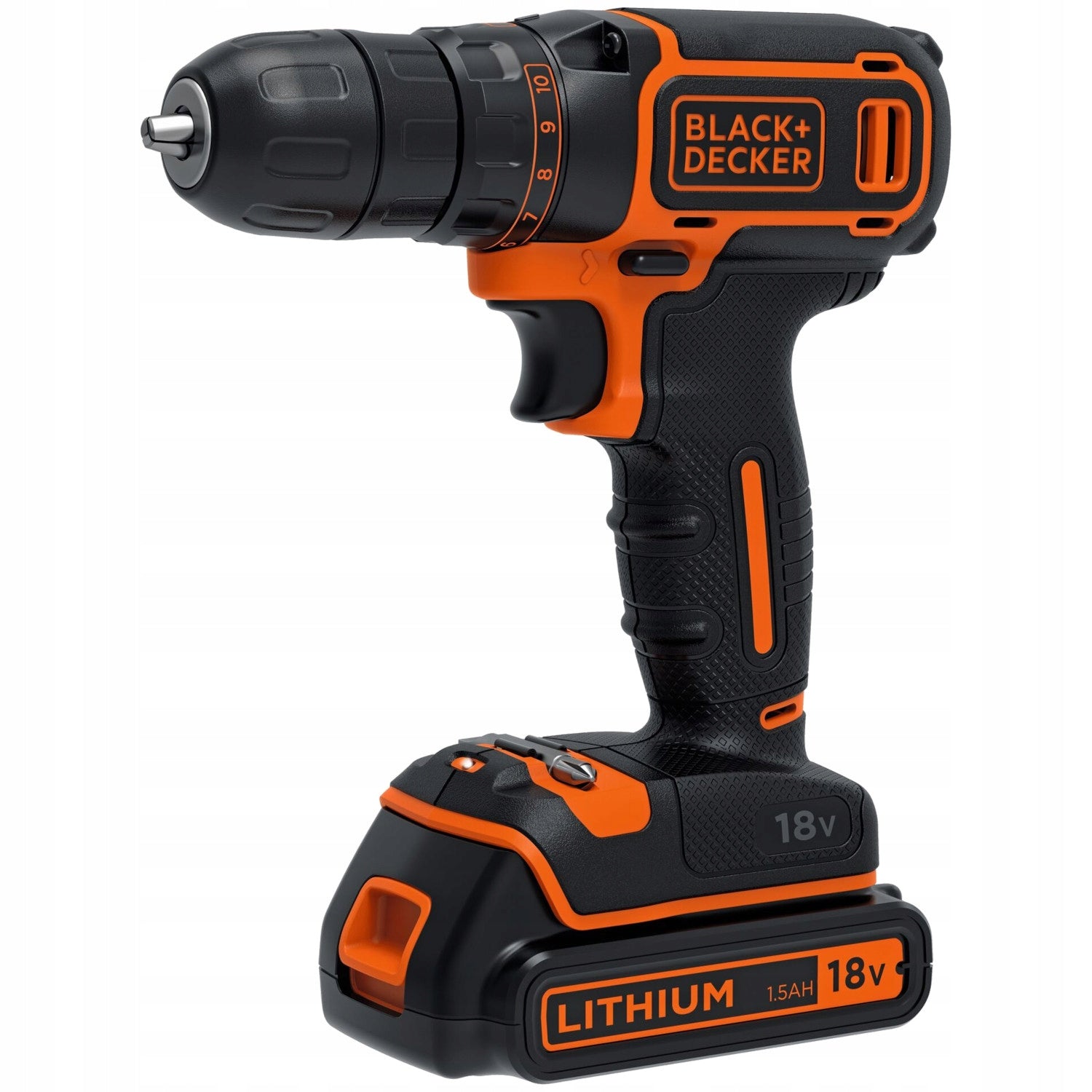 Black Decker BDCDC18B Cordless Screwdriver 18V 2x1,5Ah Compact Brand Black+Decker