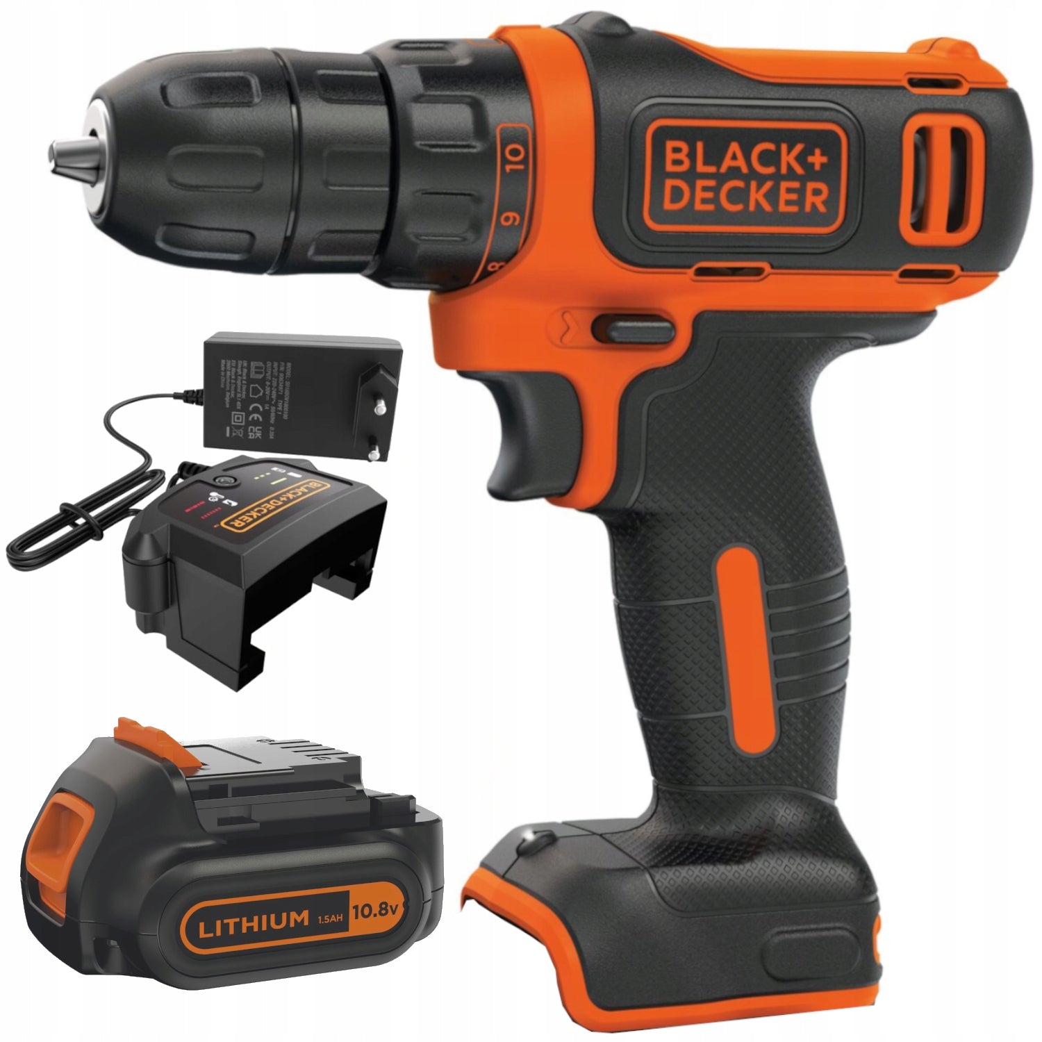 Black Decker Cordless Drill/Driver 10,8V Aku 1,5Ah BDCDD12