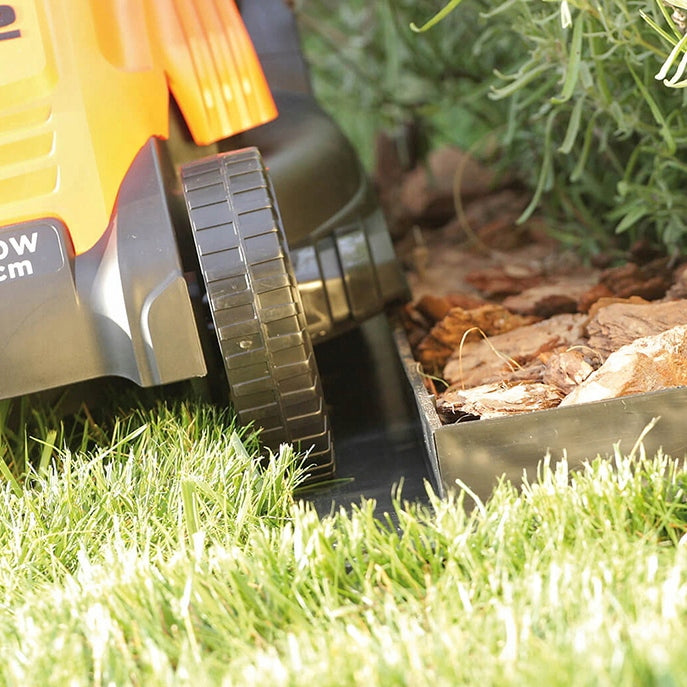Black Garden Edging Border with Overrun 20MB Curb for Lawn Mower Product height 5 cm