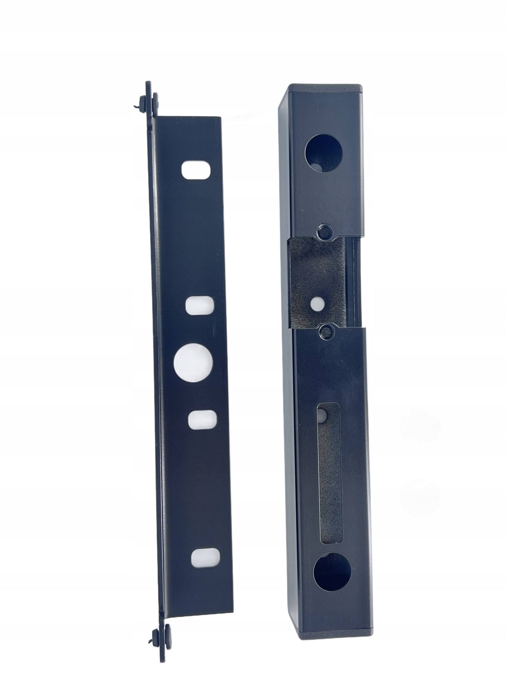 Black RAL 9005 L350 electric strike cassette for gates, fences and doors Brand MATI