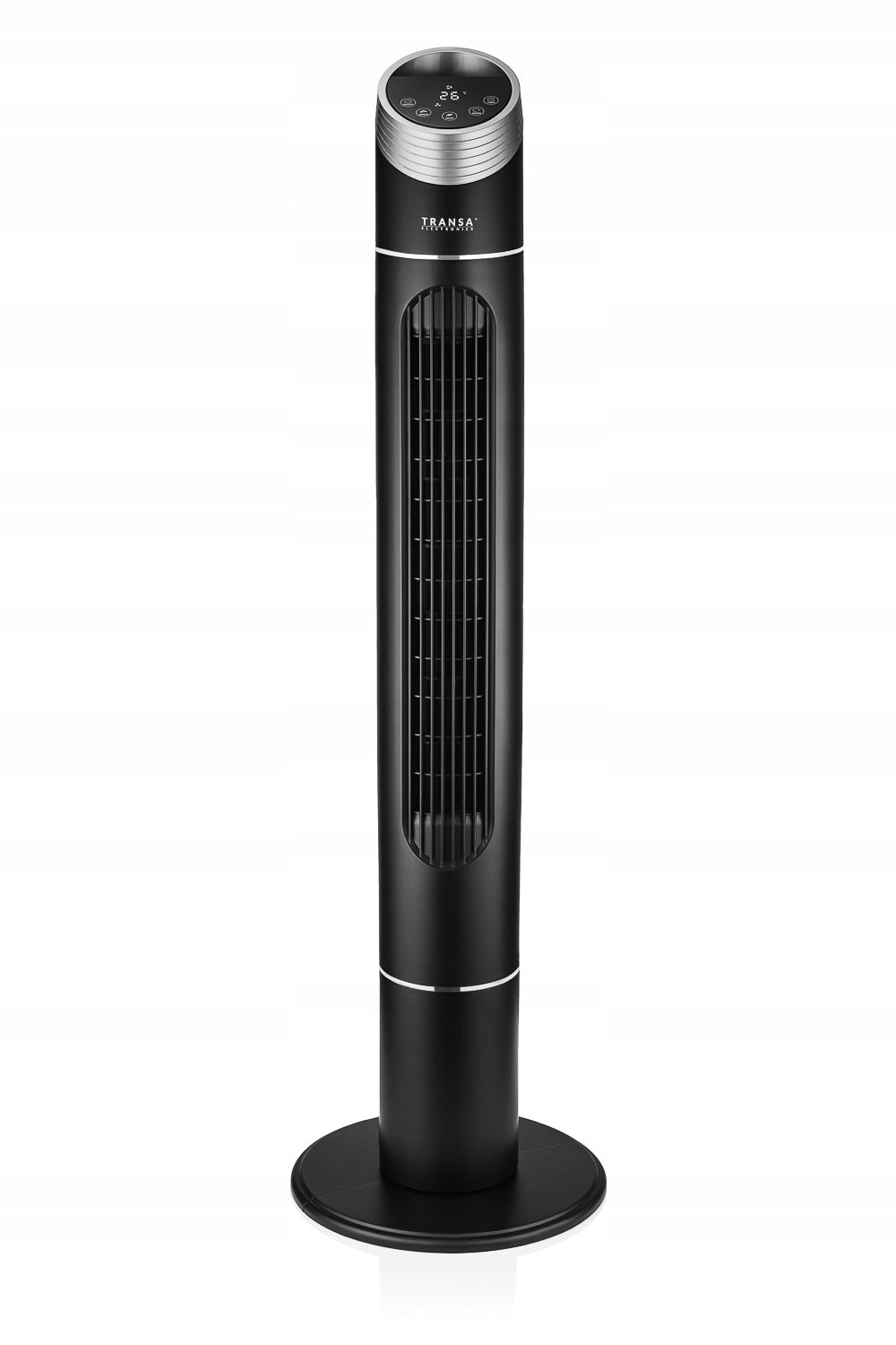 Black Remote Control Floor Column Fan Oscillation Timer Power 40W Brand Transa Electronics