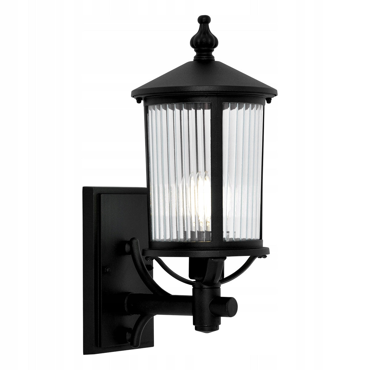 Black Wall Lamp Elegant Garden Facade Lamp 1xE27 K-8220 MIAMI