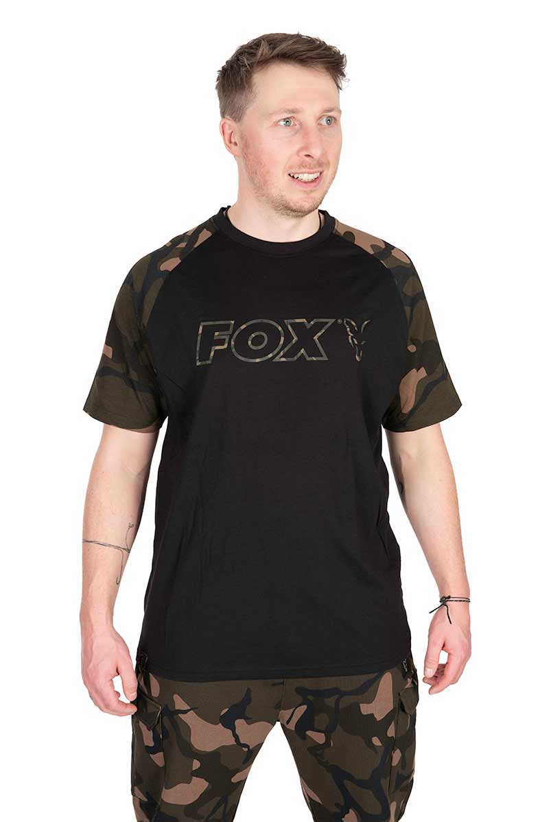 Black/camo Outline T-shirt Size M Fox