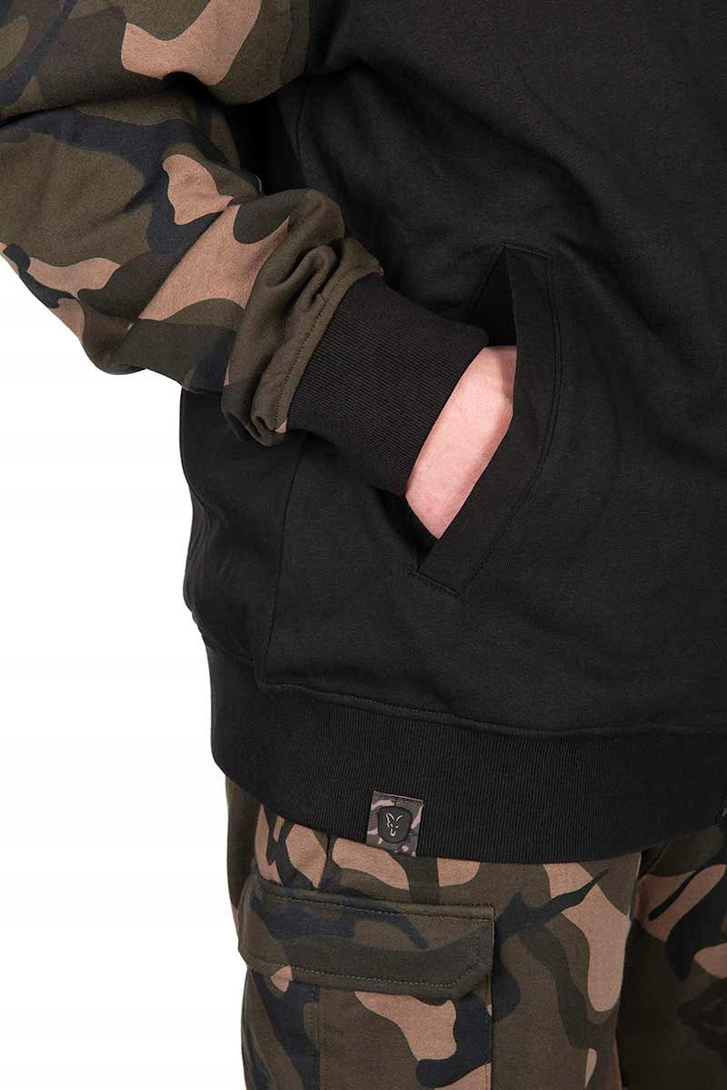 Black/camo Split Zip Hoody Size Xl Fox Color black