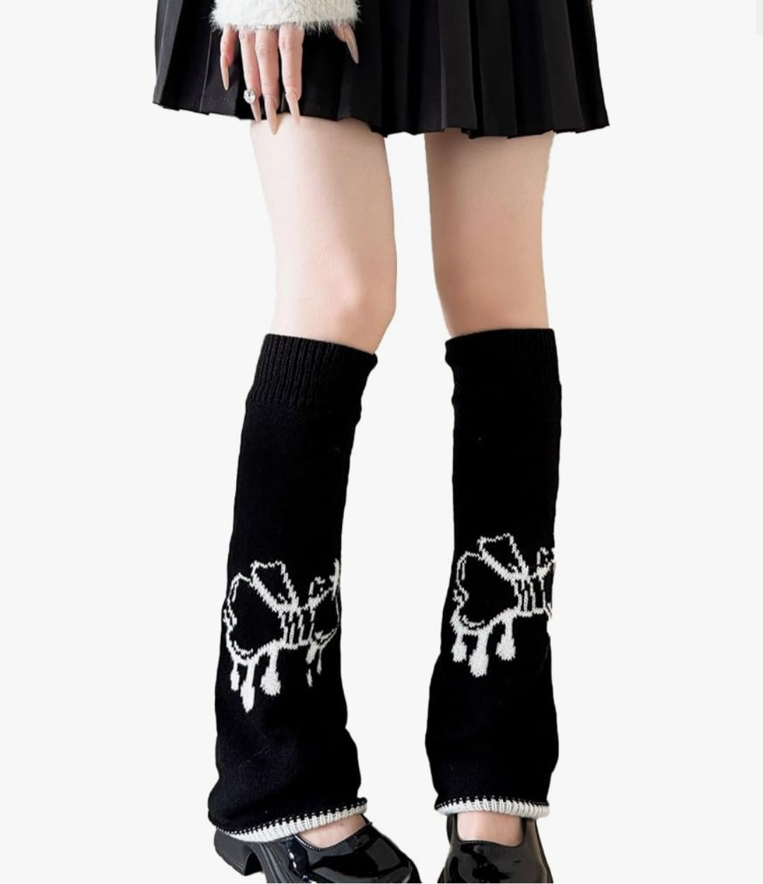 Black leg warmers, Kawaii,