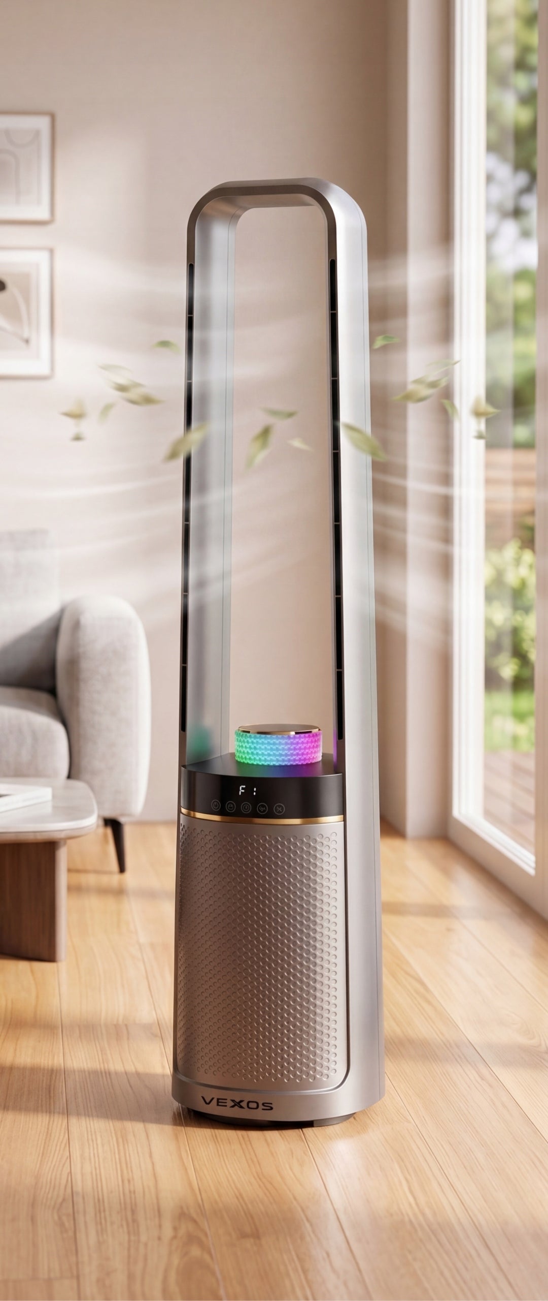 Bladeless Fan Floor Standing Fan Column Quiet+LED PILOT Packaging status original