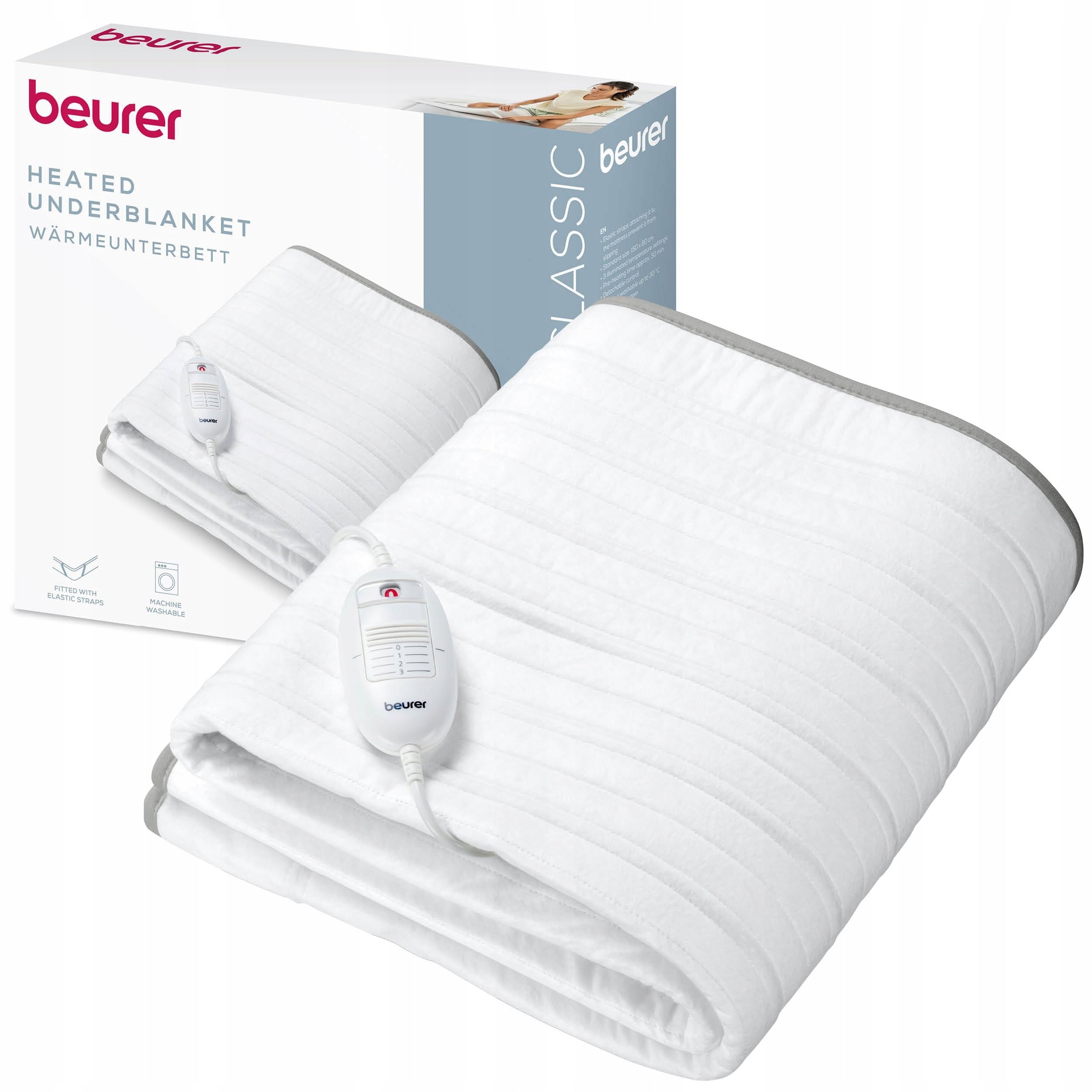 Blanket Electric Heating Mat Bed Foundation 150x80 cm Beurer TS 17