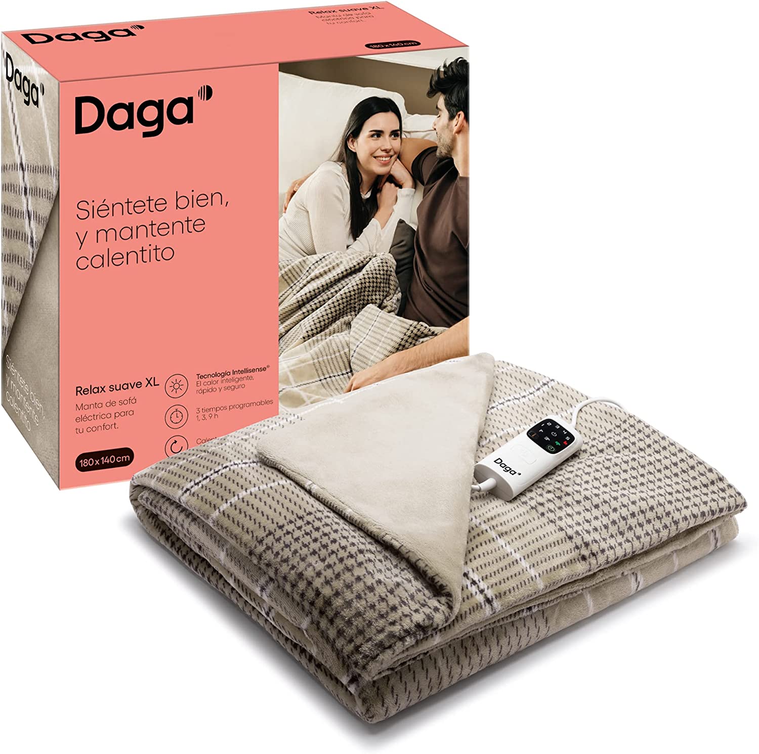 Blanket Electric quilt Daga LARGE XL 180 x 140 cm