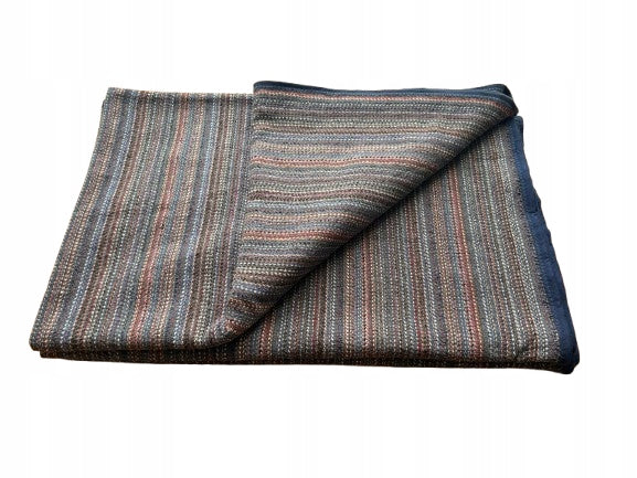 Blanket for Yoga, yoga, meditation 160x200cm - with navy blue piping Polish YOGA Brand no brand
