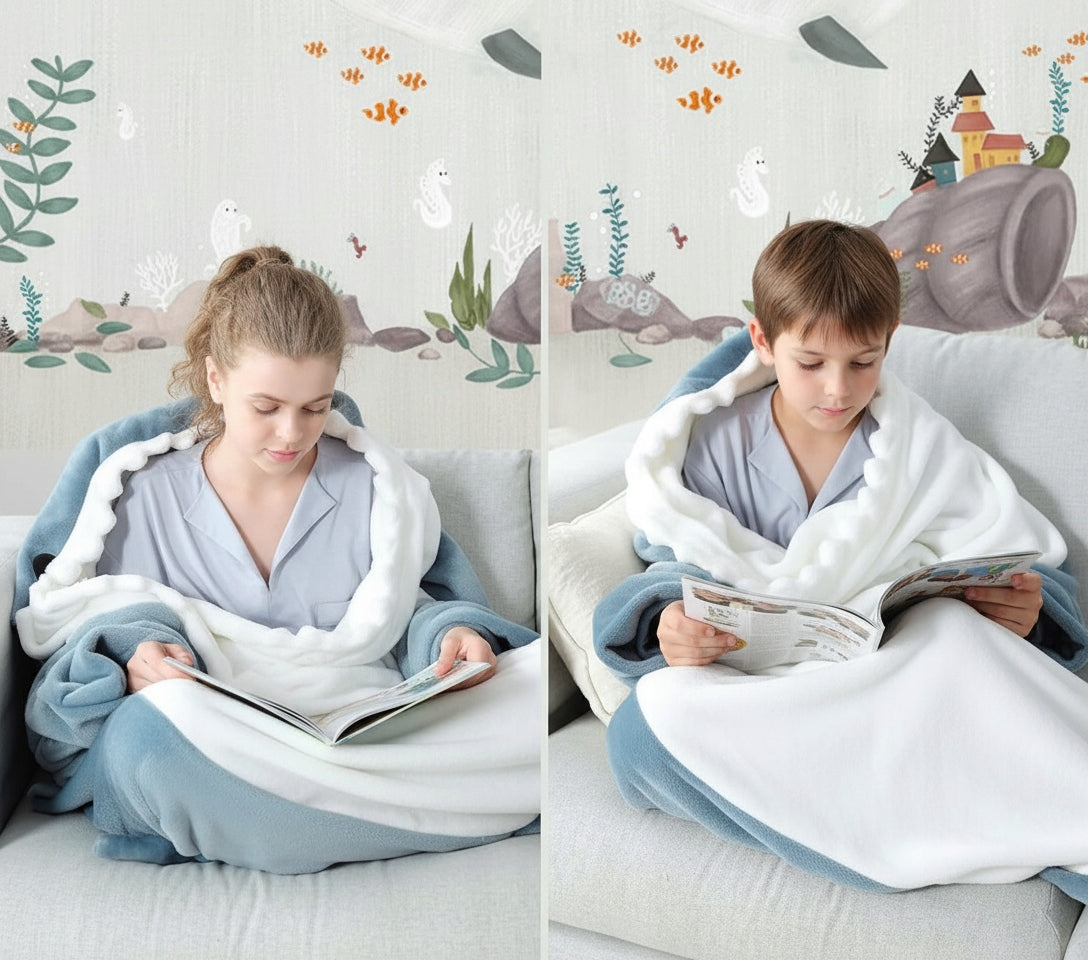 Blanket shark sweatshirt sleeping bag blanketluza costume nice warm universal size M EAN (GTIN) 5903714916702