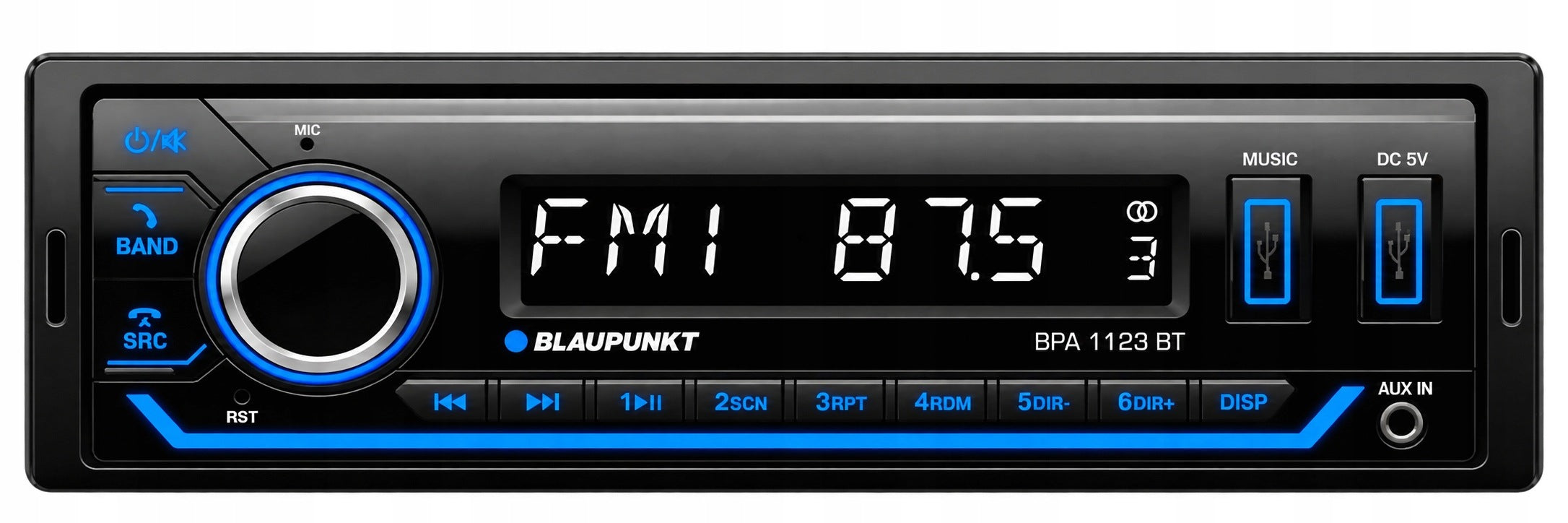 Blaupunkt BPA1123 Car radio AUX USB MP3 Bluetooth VarioColor