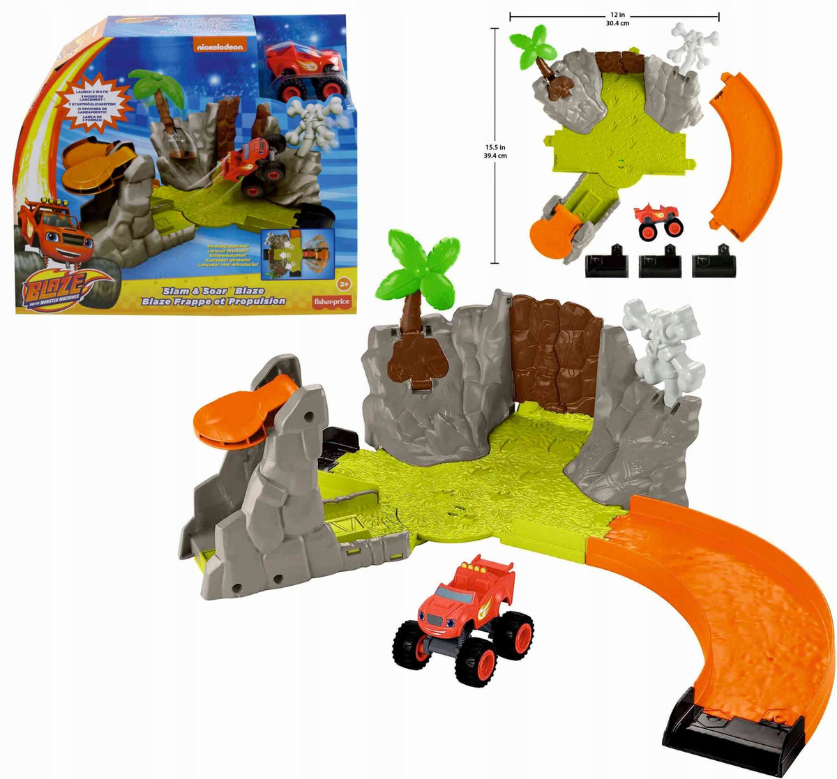 Blaze and Megamachines STUNT ARENA Track SET HRB31 KRAKSA Fisher Price