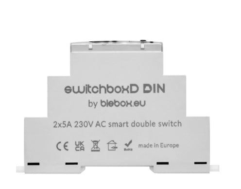 BleBox switchBoxD DIN WiFi Dual Relay 2x1,1kW 230V