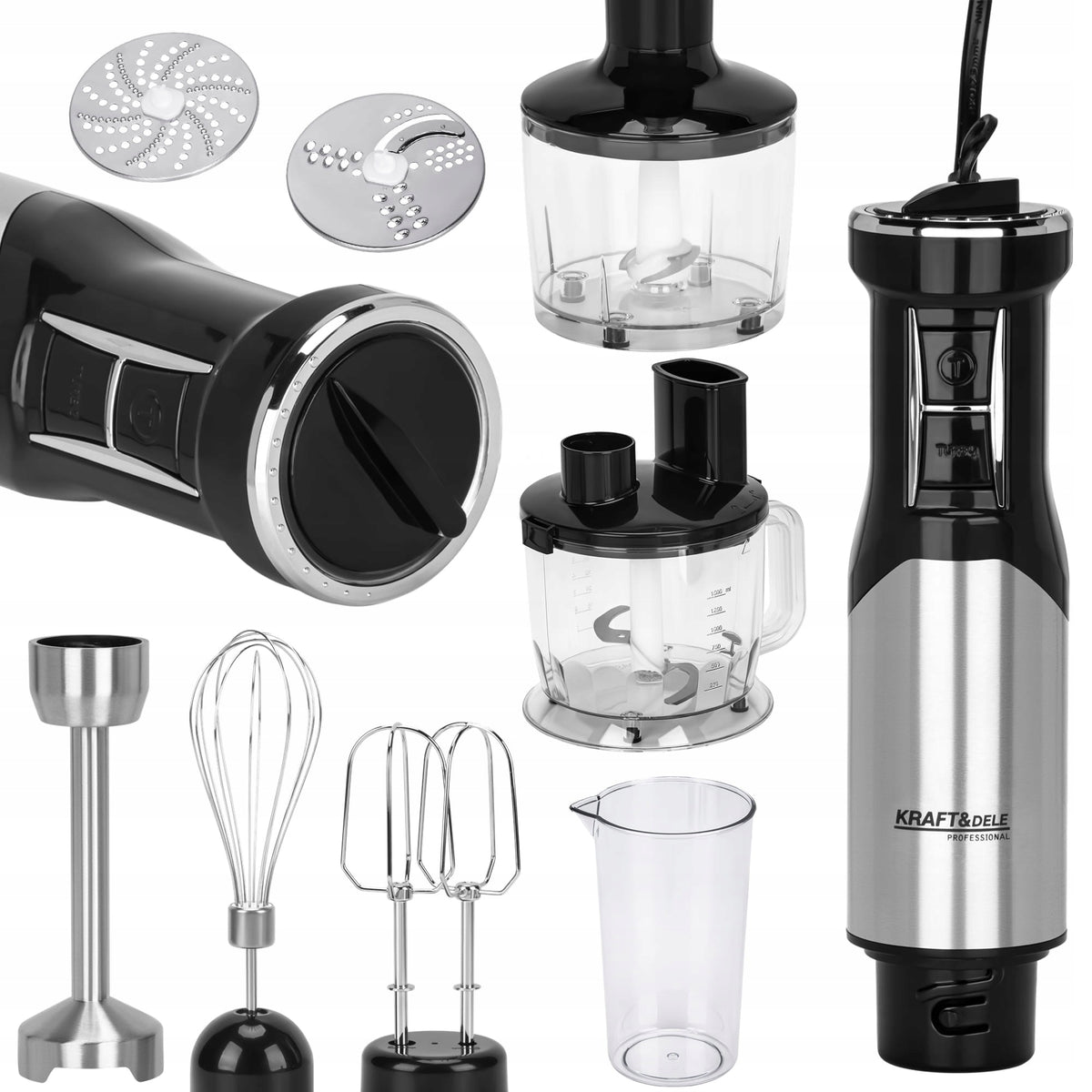 Blender 1500W mixer large set of 3 bowls + turbo