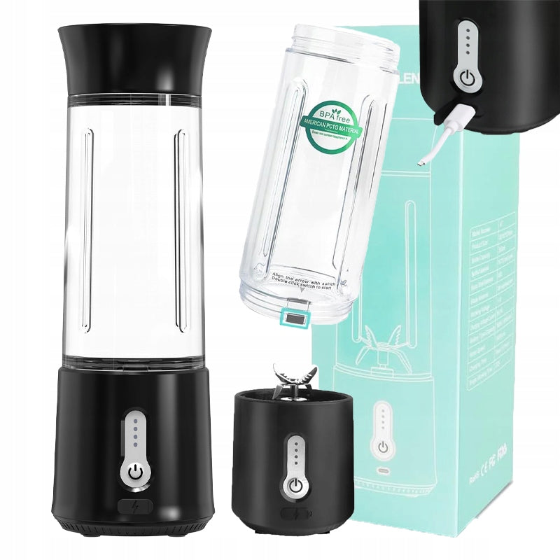 Blender Cordless Portable Leak Proof USB C Charging Stainless Steel Blades