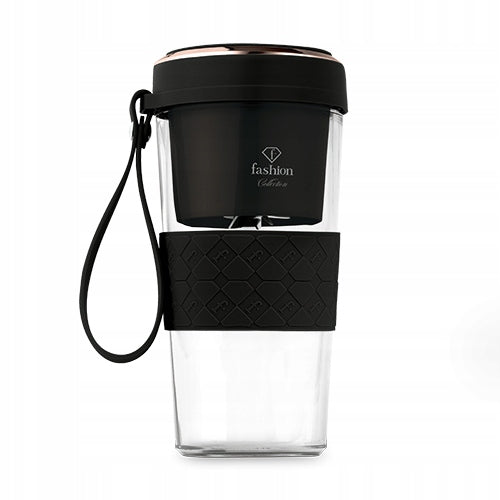 Blender Portable Wireless USB Smoothie 400ml Fashion FTV-0176 black