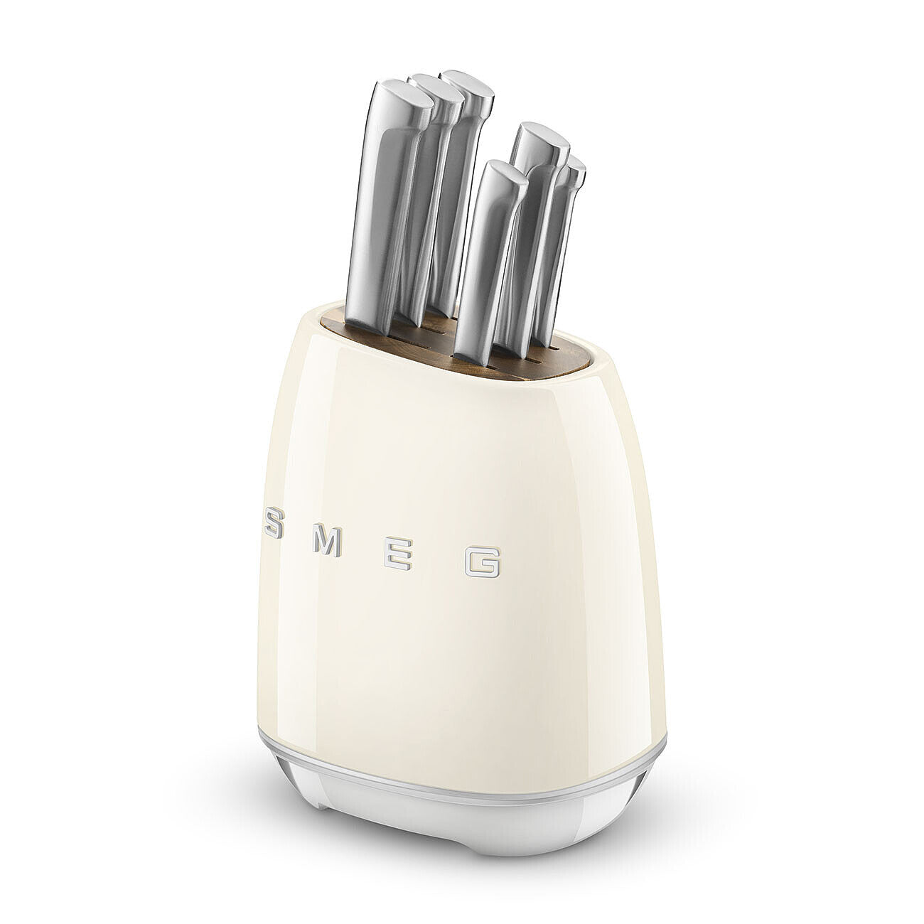 Block with set of 6 knives Smeg Cream KBSF02CR Manufacturer code KBSF02CR