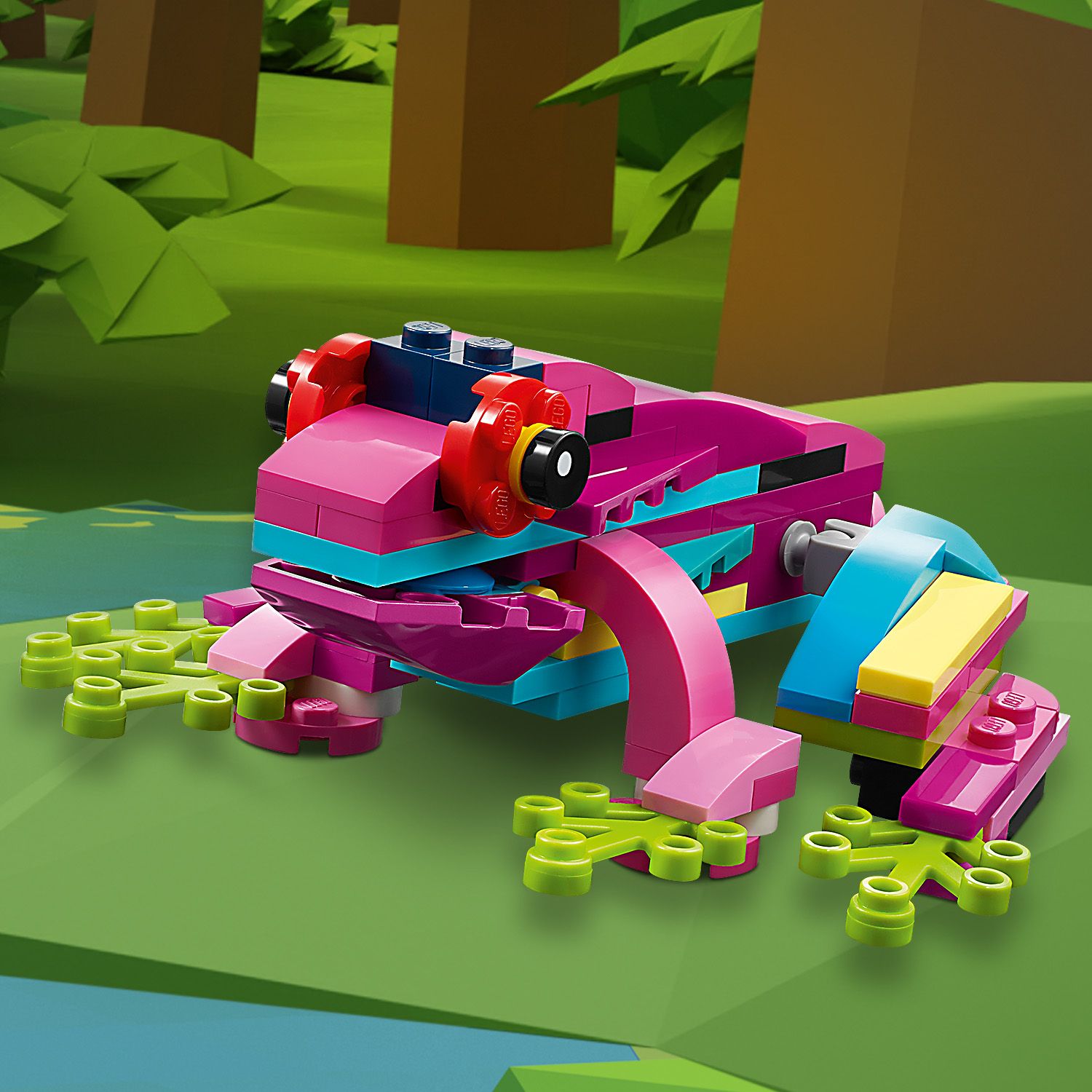 Blocks LEGO Creator 3 in 1 Exotic pink parrot 31144 Minimum kid's age 7