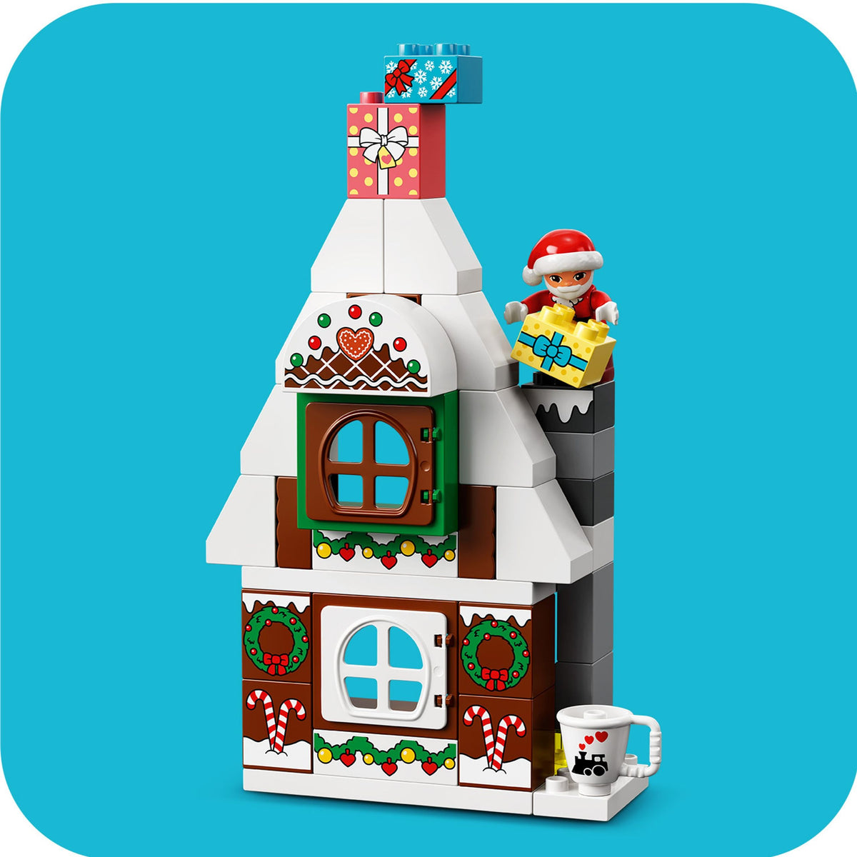 Blocks LEGO DUPLO Gingerbread Santa Claus house 50 elements Brand LEGO