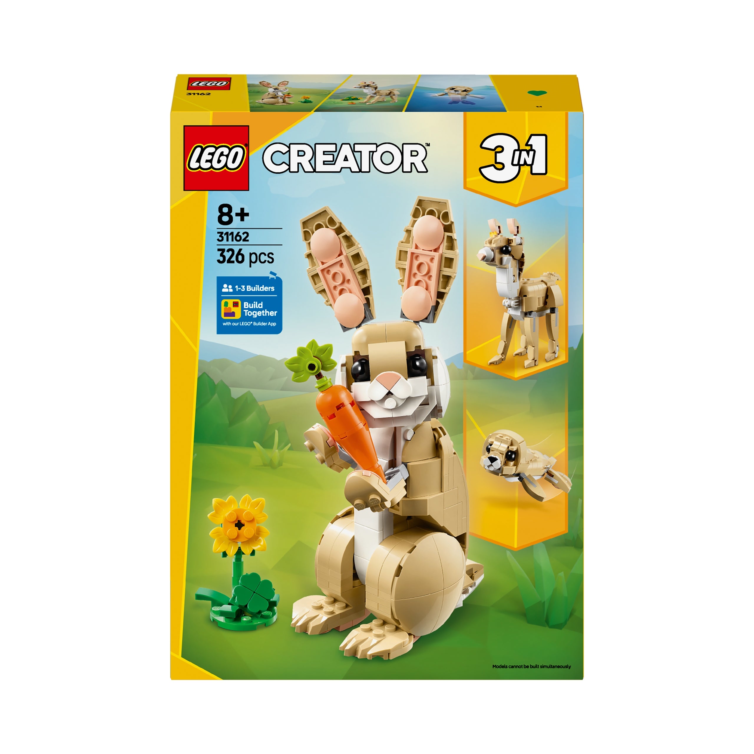 Blocks Set LEGO CREATOR 31162 Cute bunny, llama, seal 3in1 Product number 31162