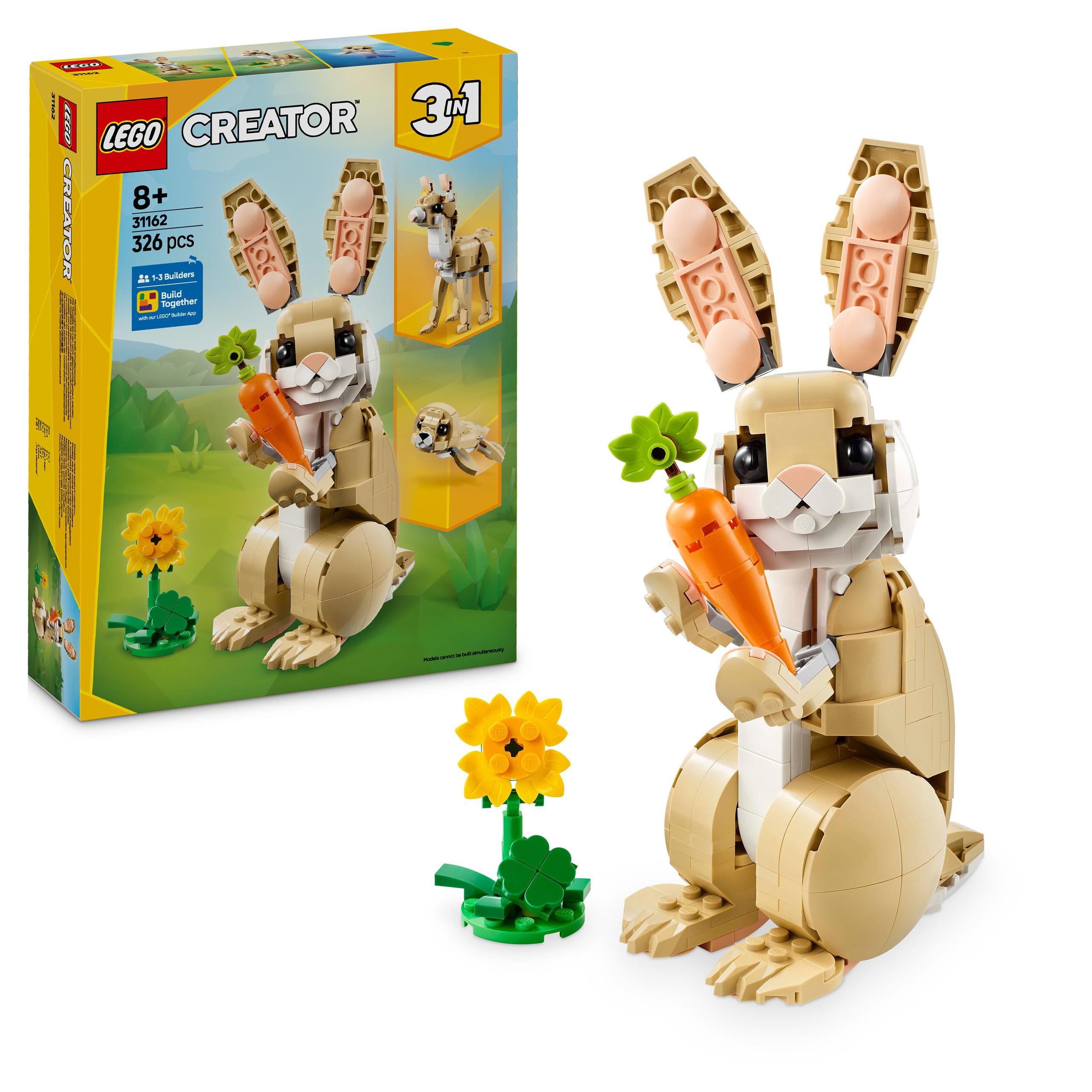 Blocks Set LEGO CREATOR 31162 Cute bunny, llama, seal 3in1