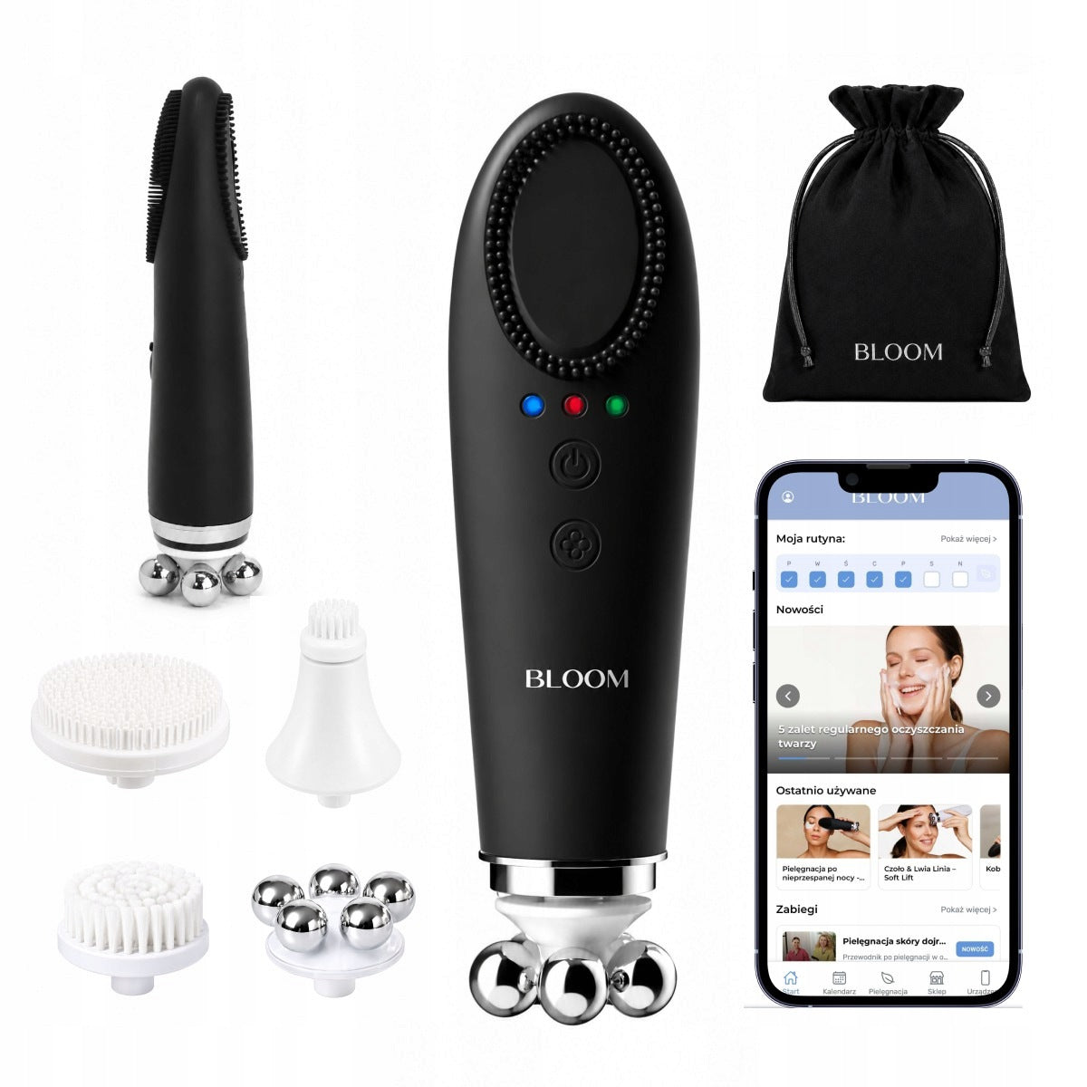 Bloom Cleansing and Modeling Wand 5 in 1 Skin Care Makeup Remover