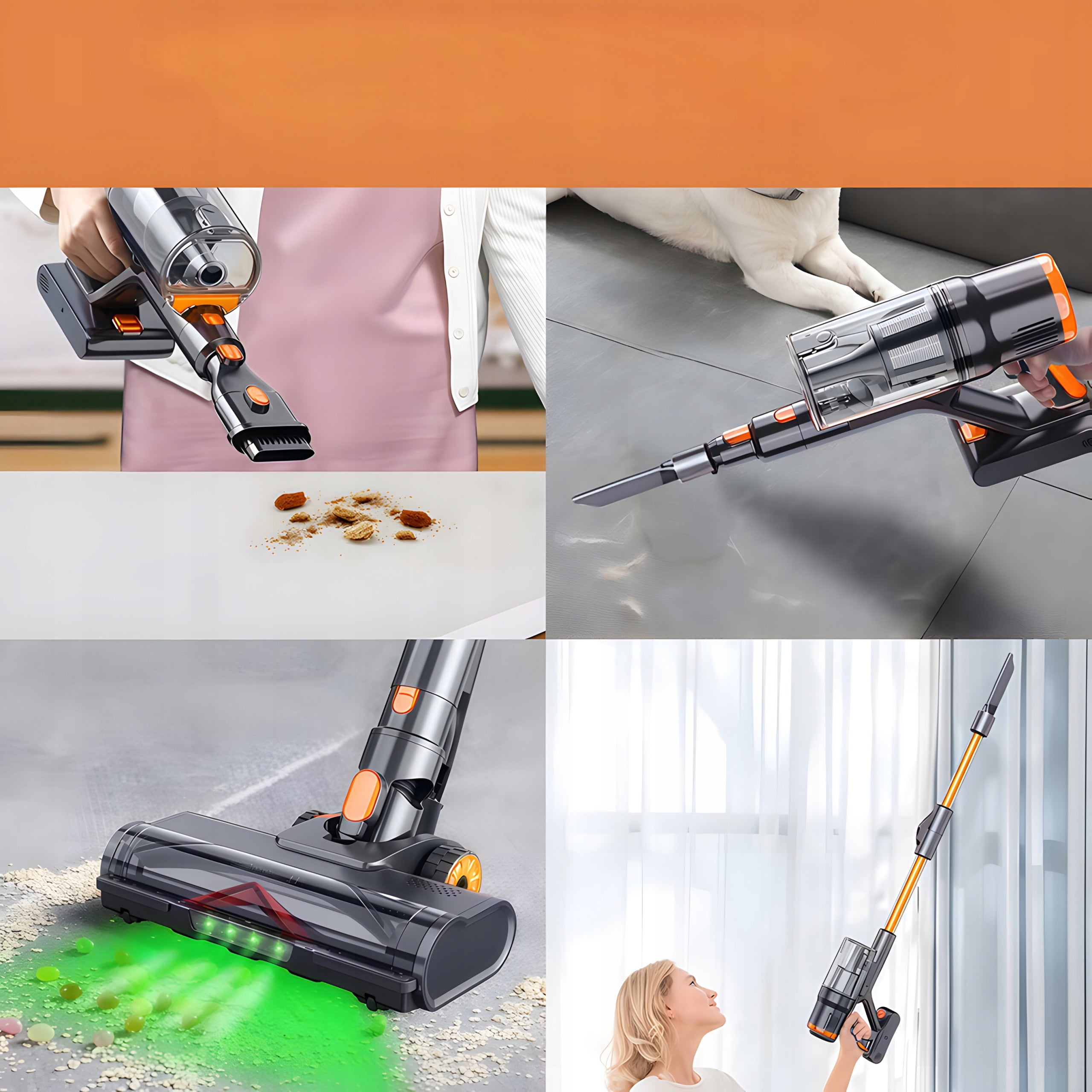 Blossom DSV112A Cordless Upright Vacuum Cleaner 550W 50kPa Gold Brand no brand