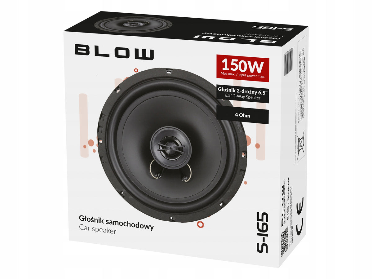 Blow S-165 car speaker 2 way 16,5cm / 165mm - 2 way - 1pc EAN (GTIN) 5900804104759