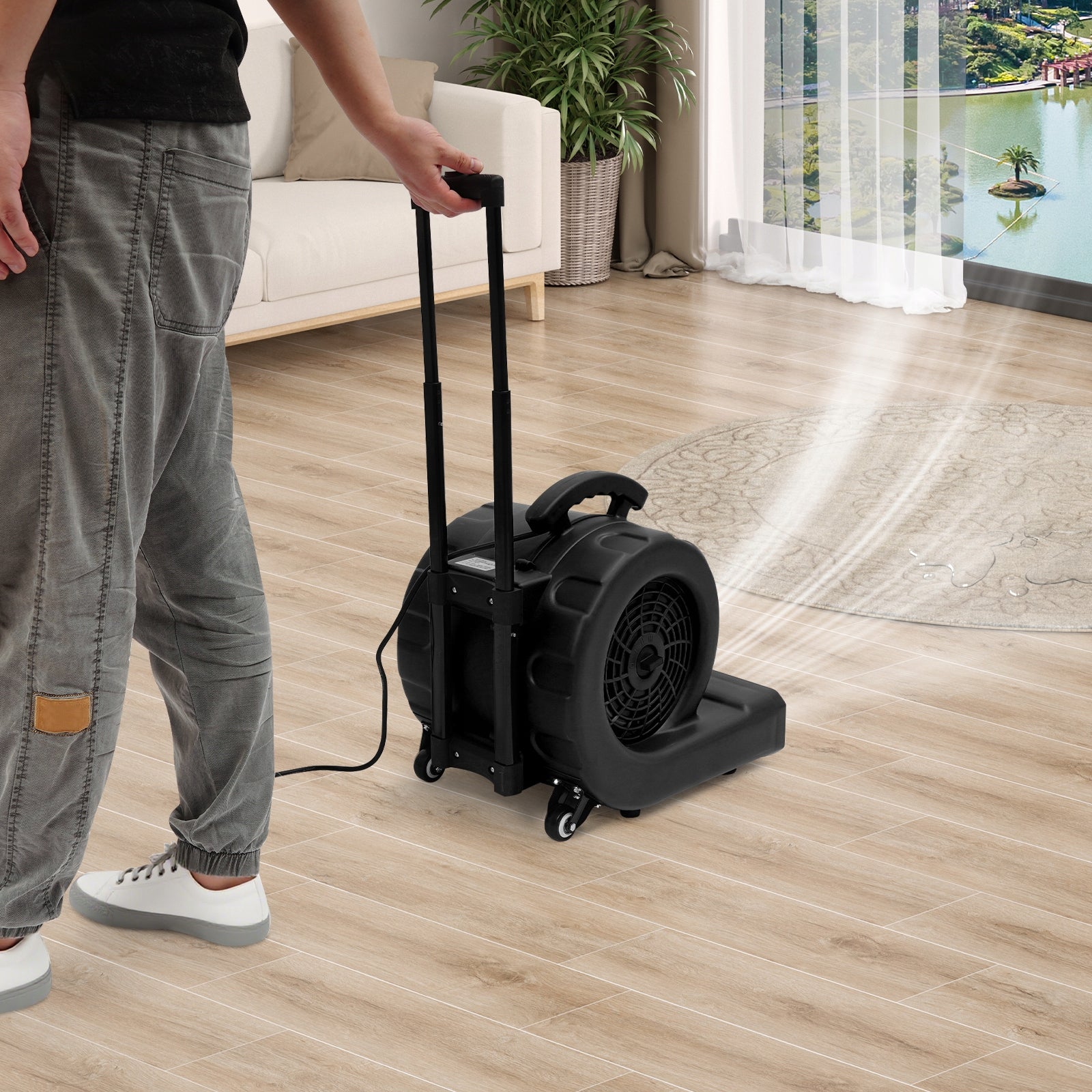 Blower Fan Portable Floor Dryer with 3-Speed for Drying Carpet Floor Wall Brand no brand
