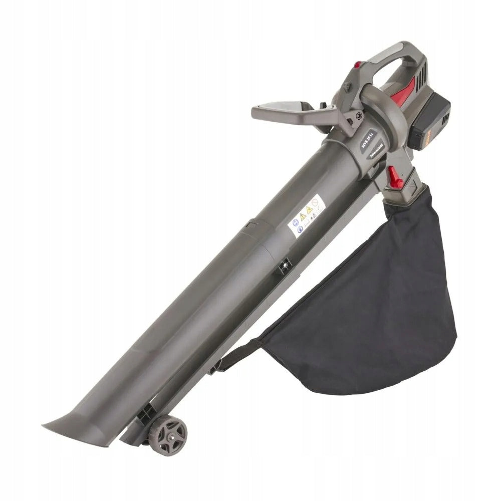 Blower Vacuum Cleaner Leaf Shredder 2x 4Ah Mountfield MVS 20 Li Kit Packaging status original