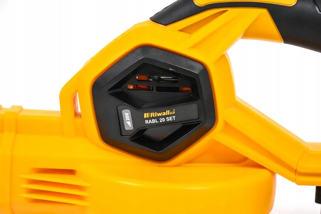 Blower with battery motor 20 V Riwall PRO RABL 20 + battery charge Air velocity 210 km/h