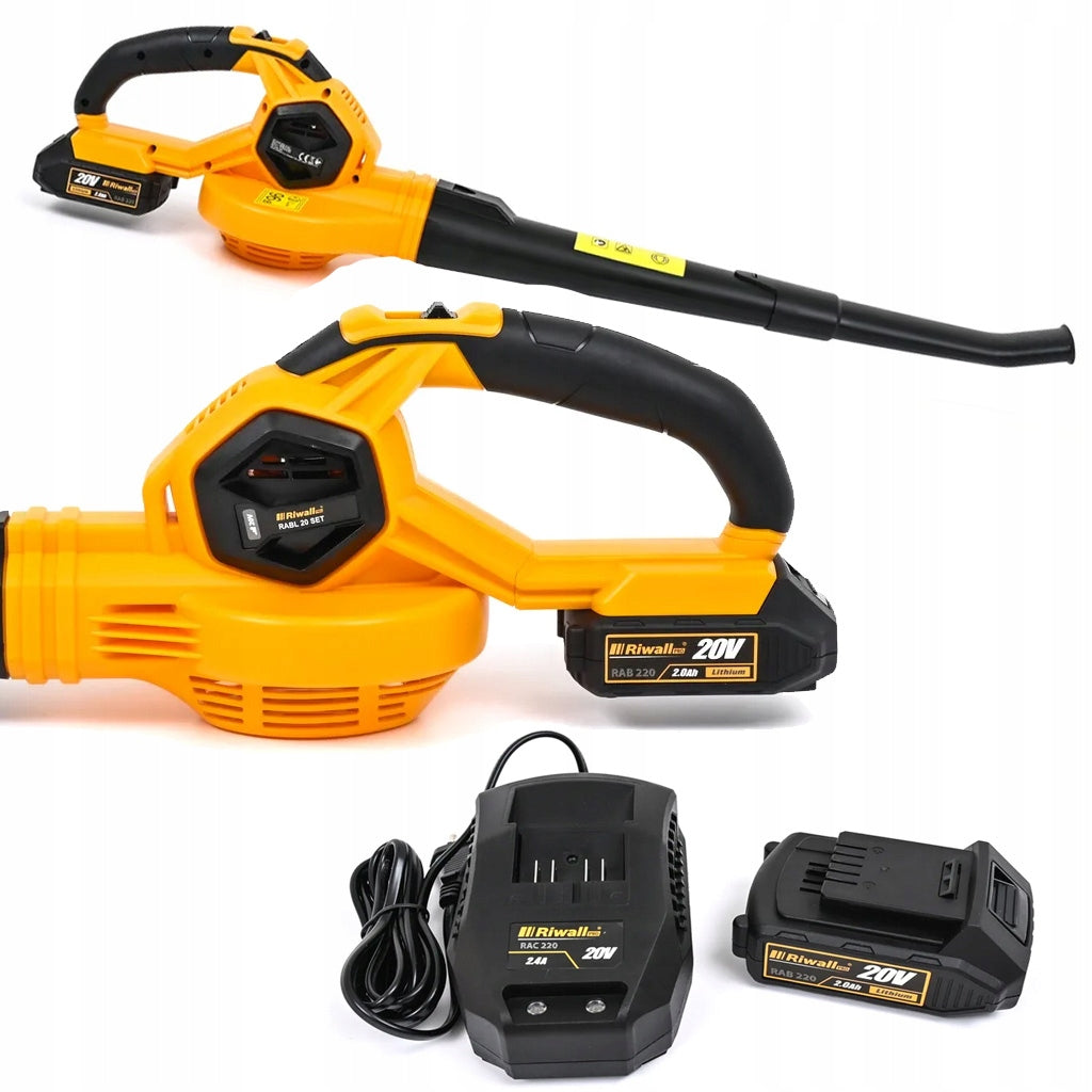 Blower with battery motor 20 V Riwall PRO RABL 20 + battery charge