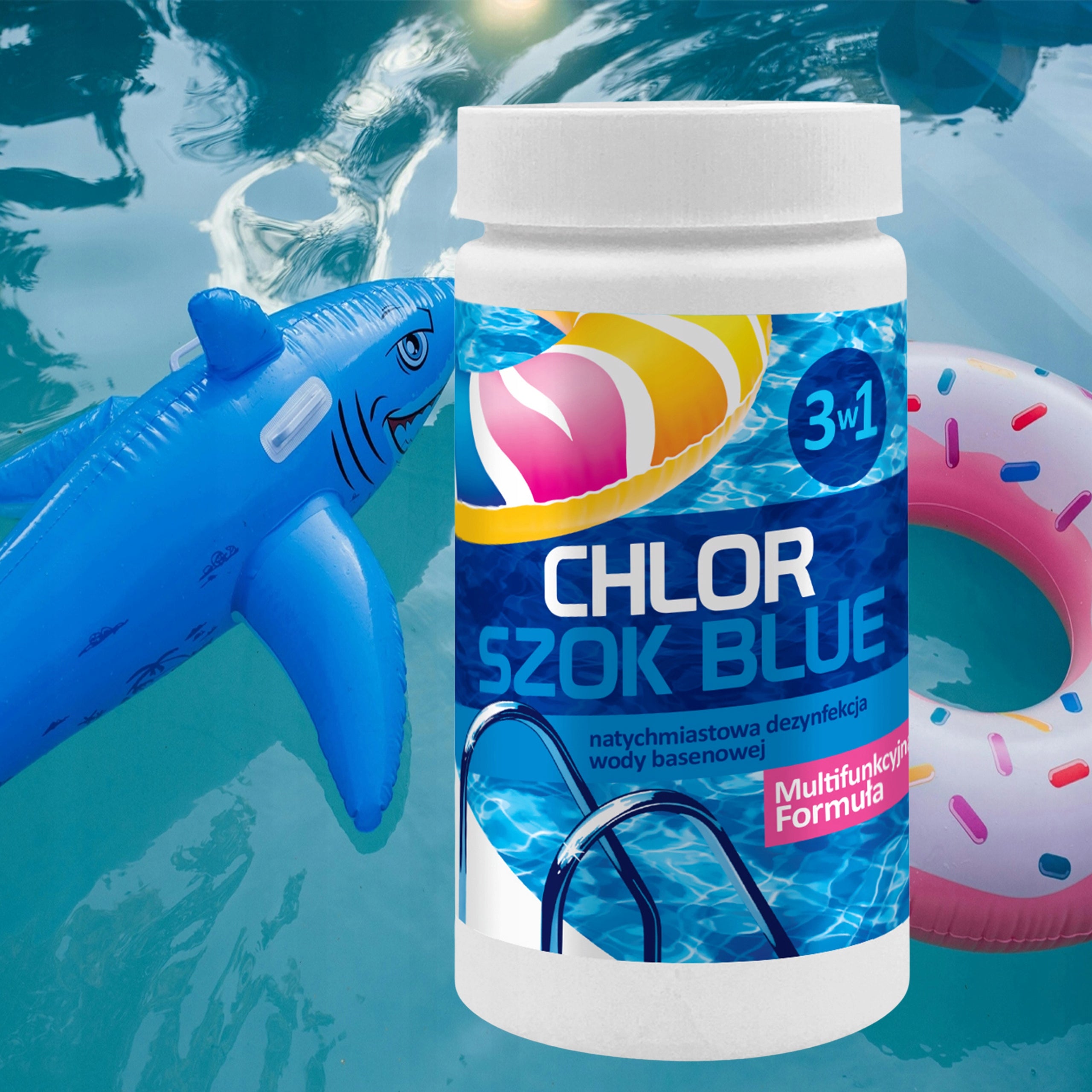 Blue SHOCK granules for POOL Jacuzzi disinfection POOL CHEMISTRY GAMIX 1KG Manufacturer code SzokBLUE1kg
