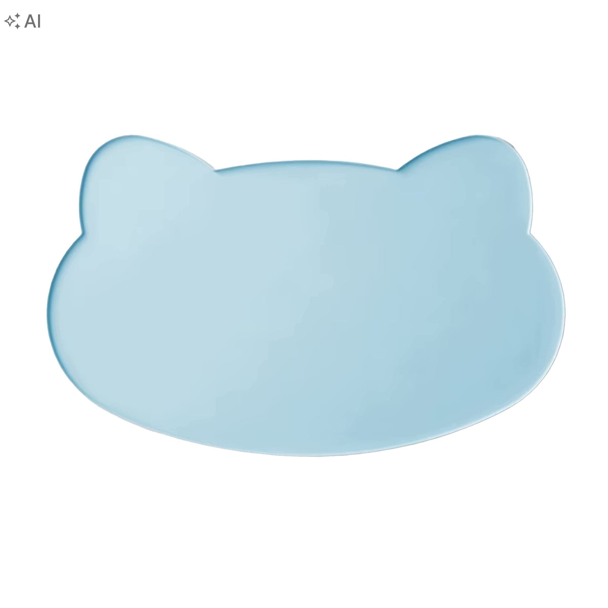 Blue Silicone Mat Cat Dog Bowl Pad Non-Slip Manufacturer code Niebieska silikonowa podkładka pod miski
