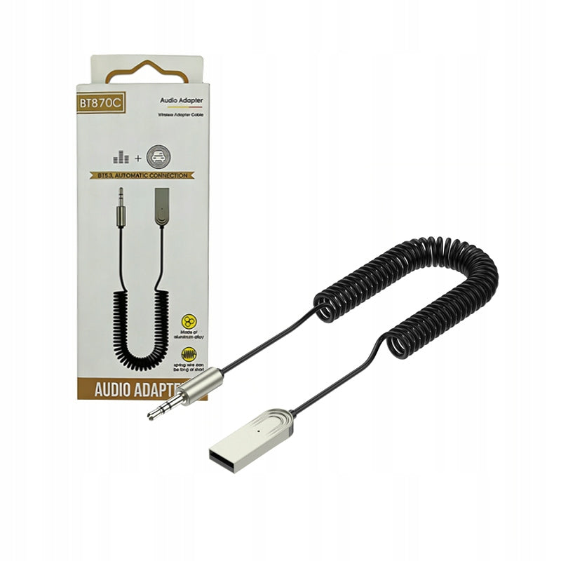 Bluetooth 5.0 audio receiver 3.5mm car adapter