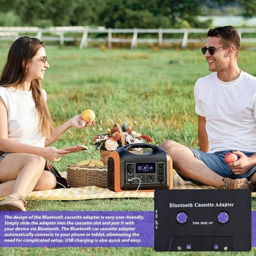 Bluetooth 5.0 transmitter adapter in the form of a cassette for radio Brand no brand
