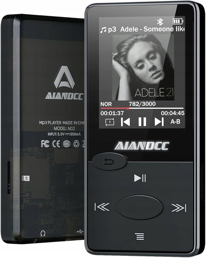Bluetooth 5.3 32GB MP3 Player + Memory Card Slot