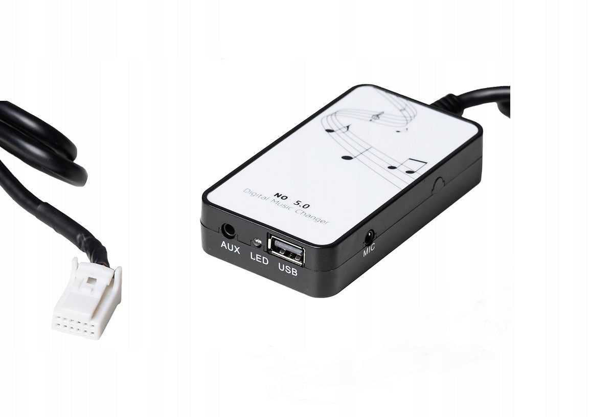 Bluetooth Adapter Module for Toyota Avensis T25, Corolla, Auris, Camry, RAV4 - USB Aux