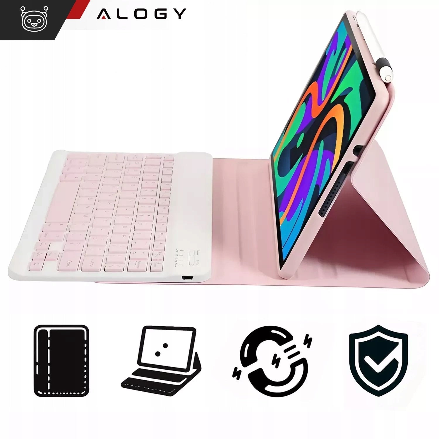 Bluetooth Case and Keyboard for Lenovo Tab M11 K11 K11E 11” TB330FU pink Packaging status original