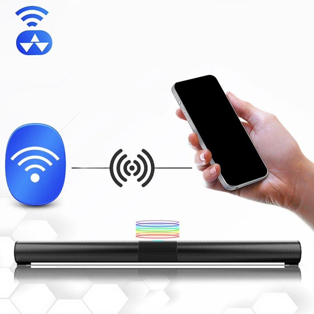 Bluetooth Computer Soundbar with Subwoofer and FM Radio Brand no brand