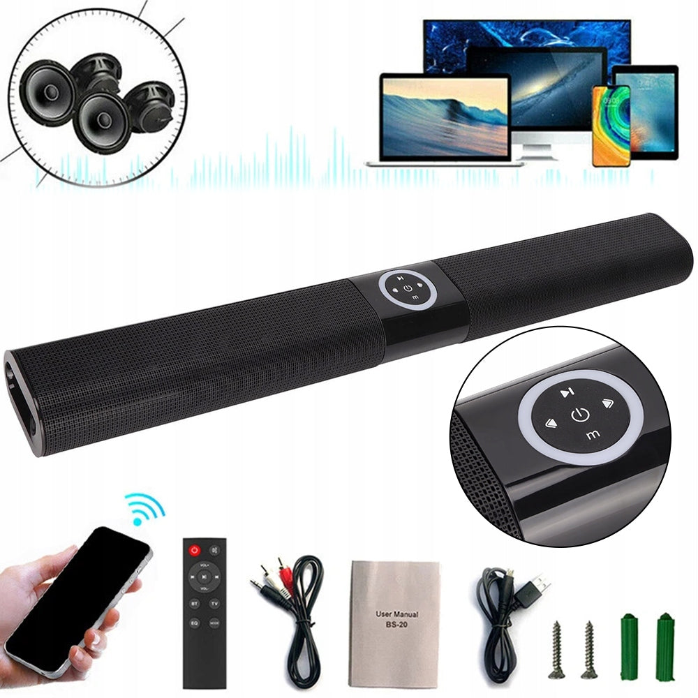 Bluetooth Computer Soundbar with Subwoofer and FM Radio Model FTYDRWQ