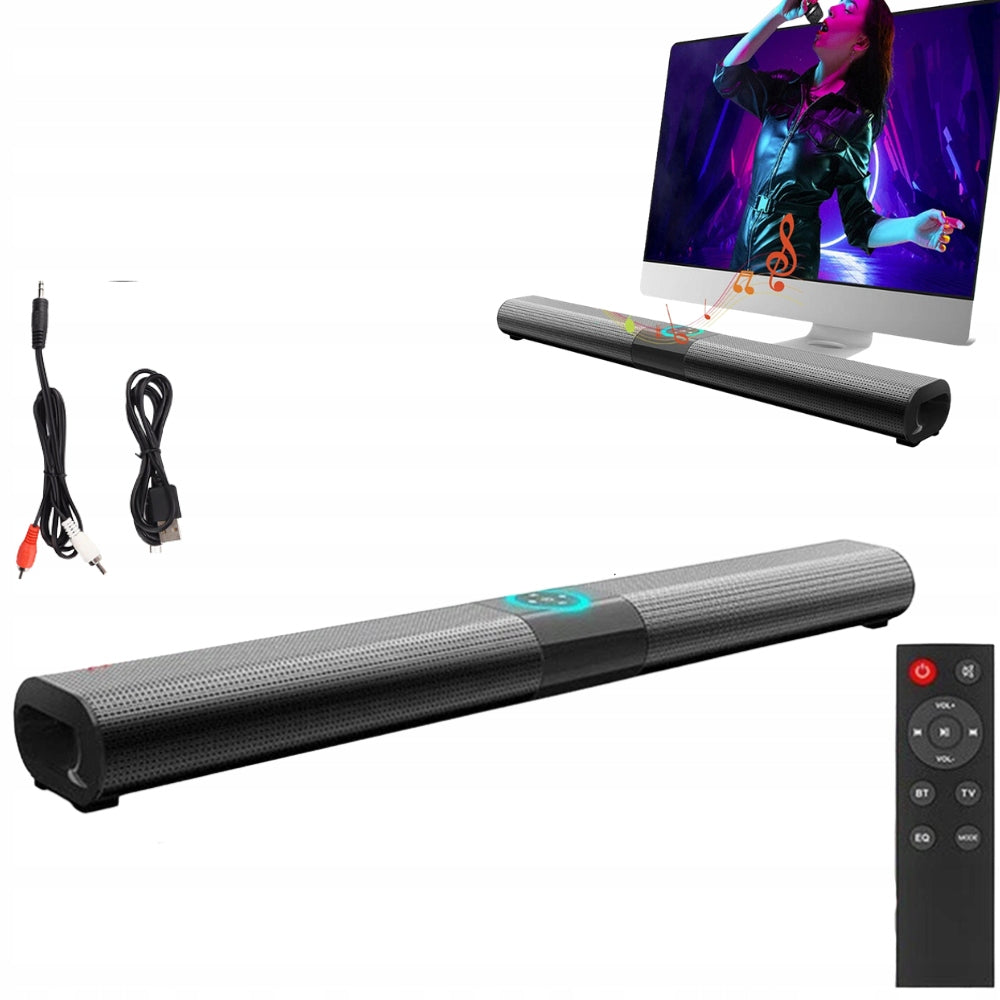 Bluetooth Computer Soundbar with Subwoofer and FM Radio
