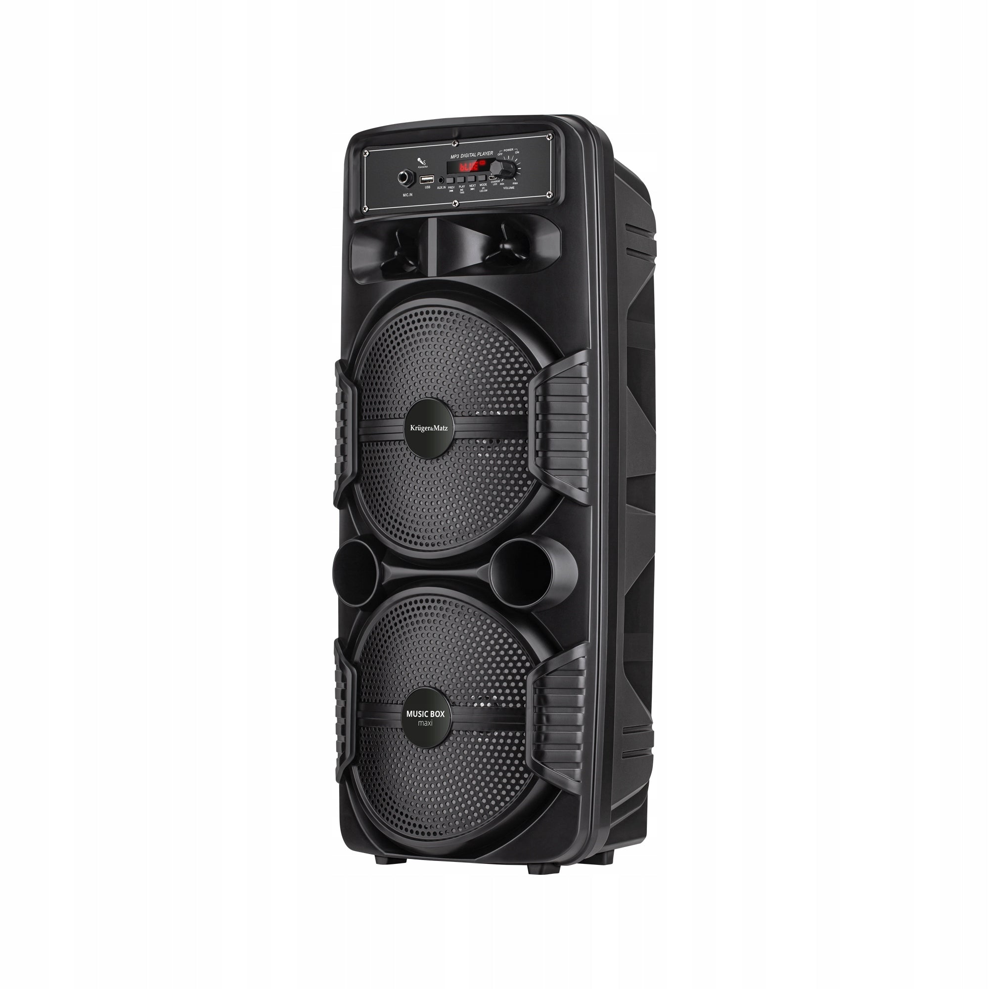 Bluetooth LED Boombox Karaoke USB AUX 10W Kruger&Matz